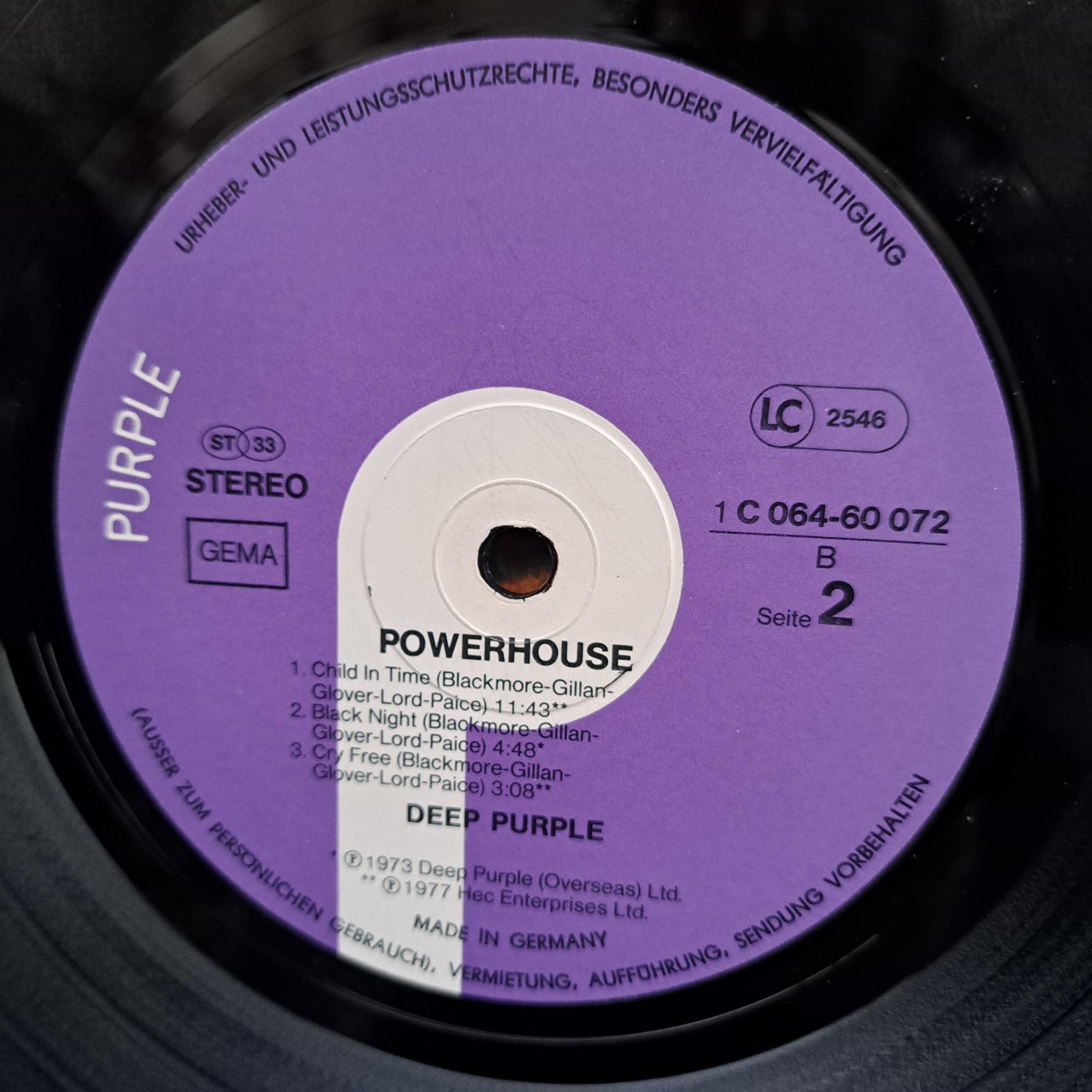 Deep Purple – Powerhouse Disc VINIL LP VG VG+ - imagine 3