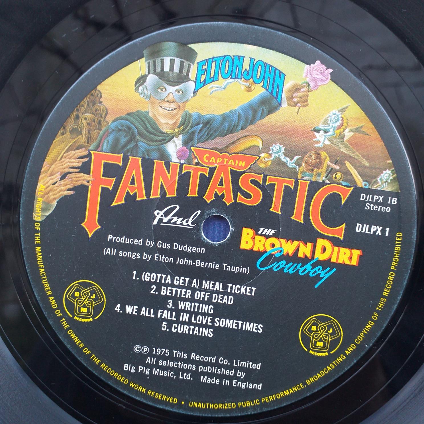 Elton John – Captain Fantastic And The Brown Dirt Cowboy Disc VINIL LP VG+ UK - imagine 3