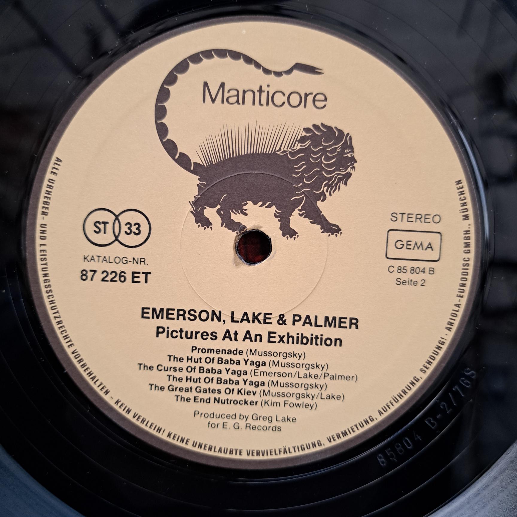 Emerson, Lake & Palmer – Pictures At An Exhibition Disc VINIL LP VG - imagine 3