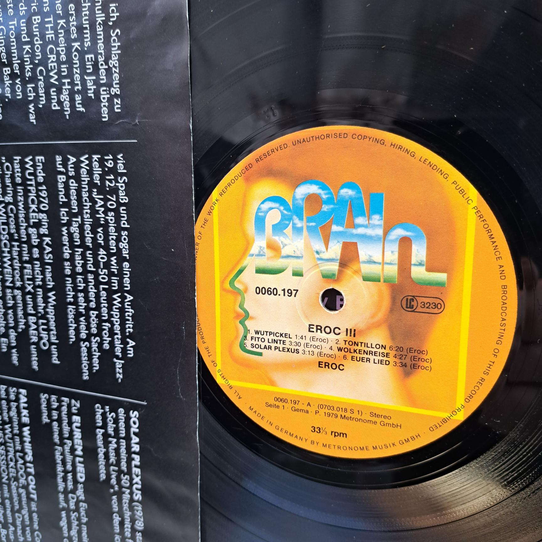 Eroc – Eroc 3 Disc VINIL LP VG - imagine 2