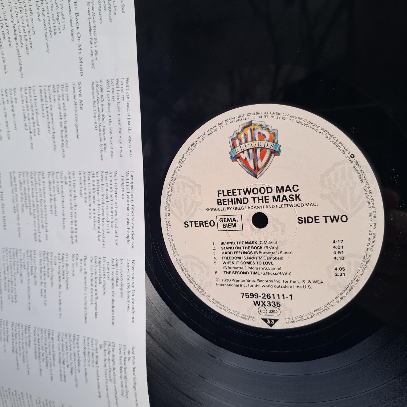 Fleetwood Mac – Behind The Mask Disc VINIL LP VG+ - imagine 3