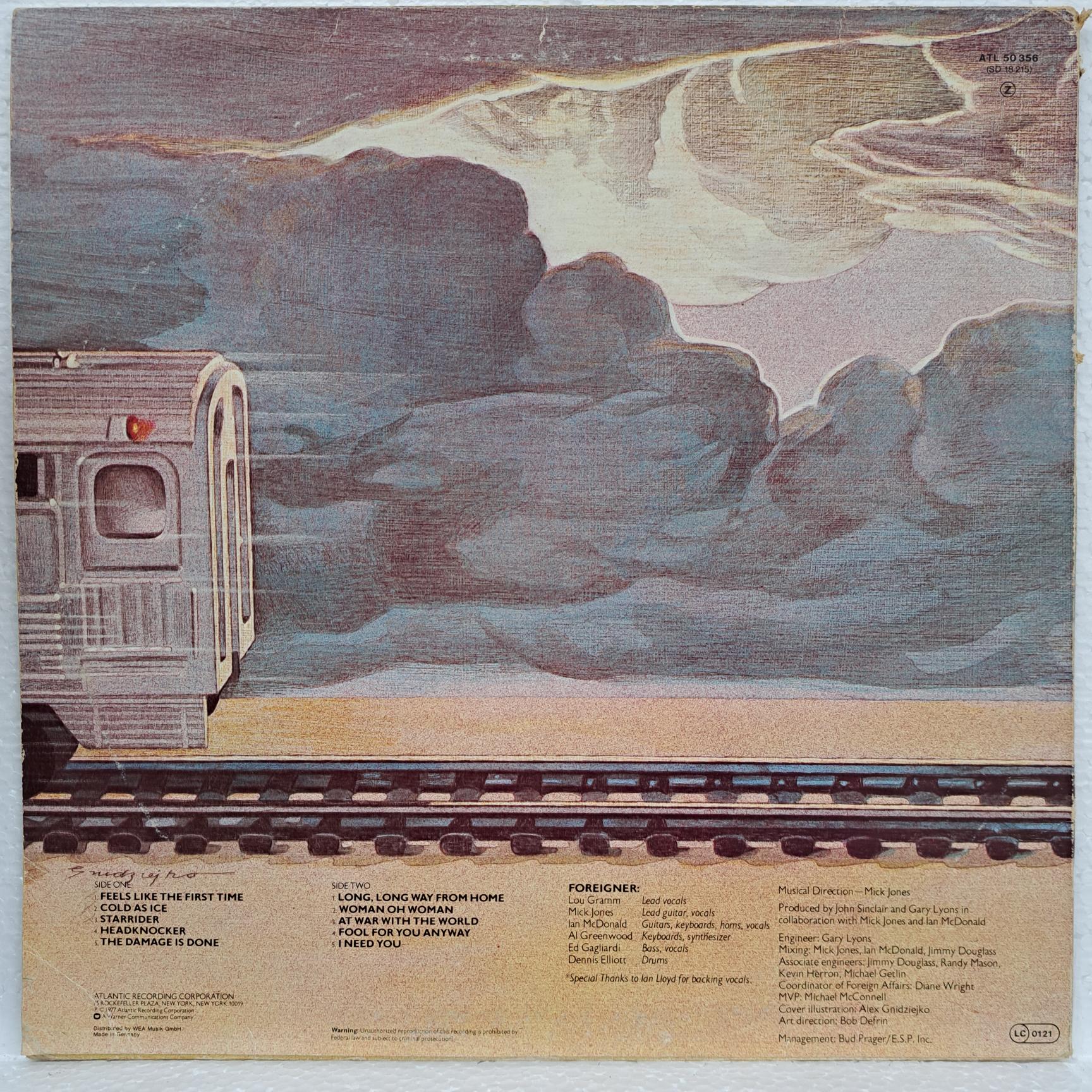 Foreigner – Foreigner Disc VINIL LP VG+ (R1) - imagine 2