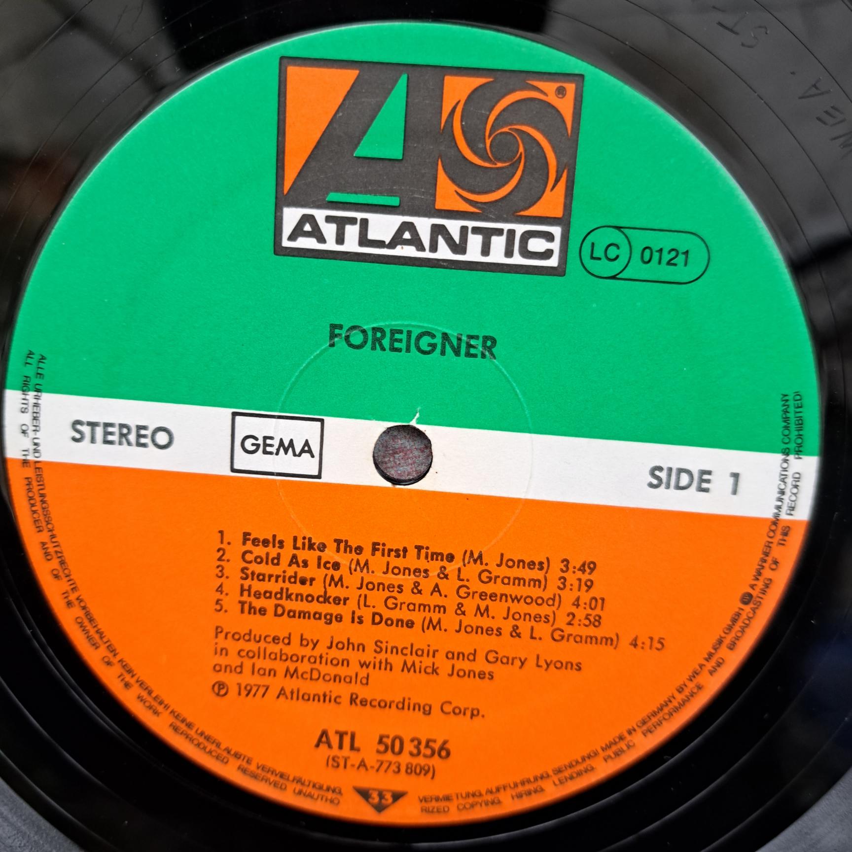 Foreigner – Foreigner Disc VINIL LP VG+ (R1) - imagine 3