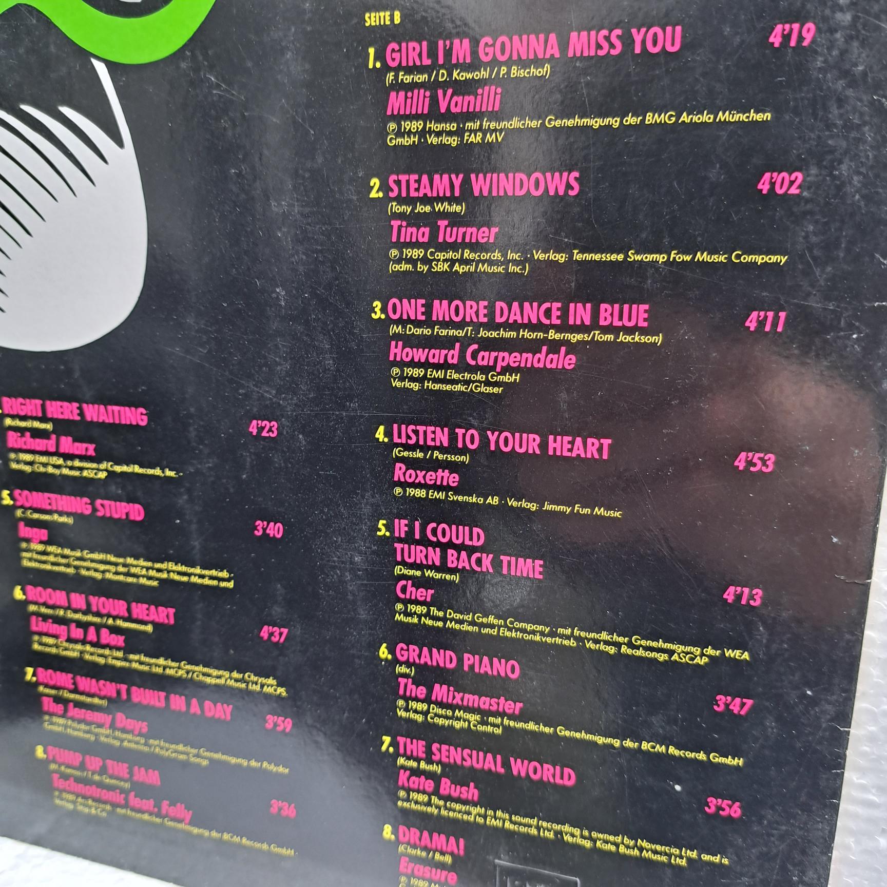 Formel Eins - Hits! Hits! Hits! (REPOSTAT1) Disc VINIL 2LP VG+ Queen, Black Box, Cher, Roxette, Erasure, Living In A Box, Martika, Inga, Technotronic, Kate Bush ... - imagine 2