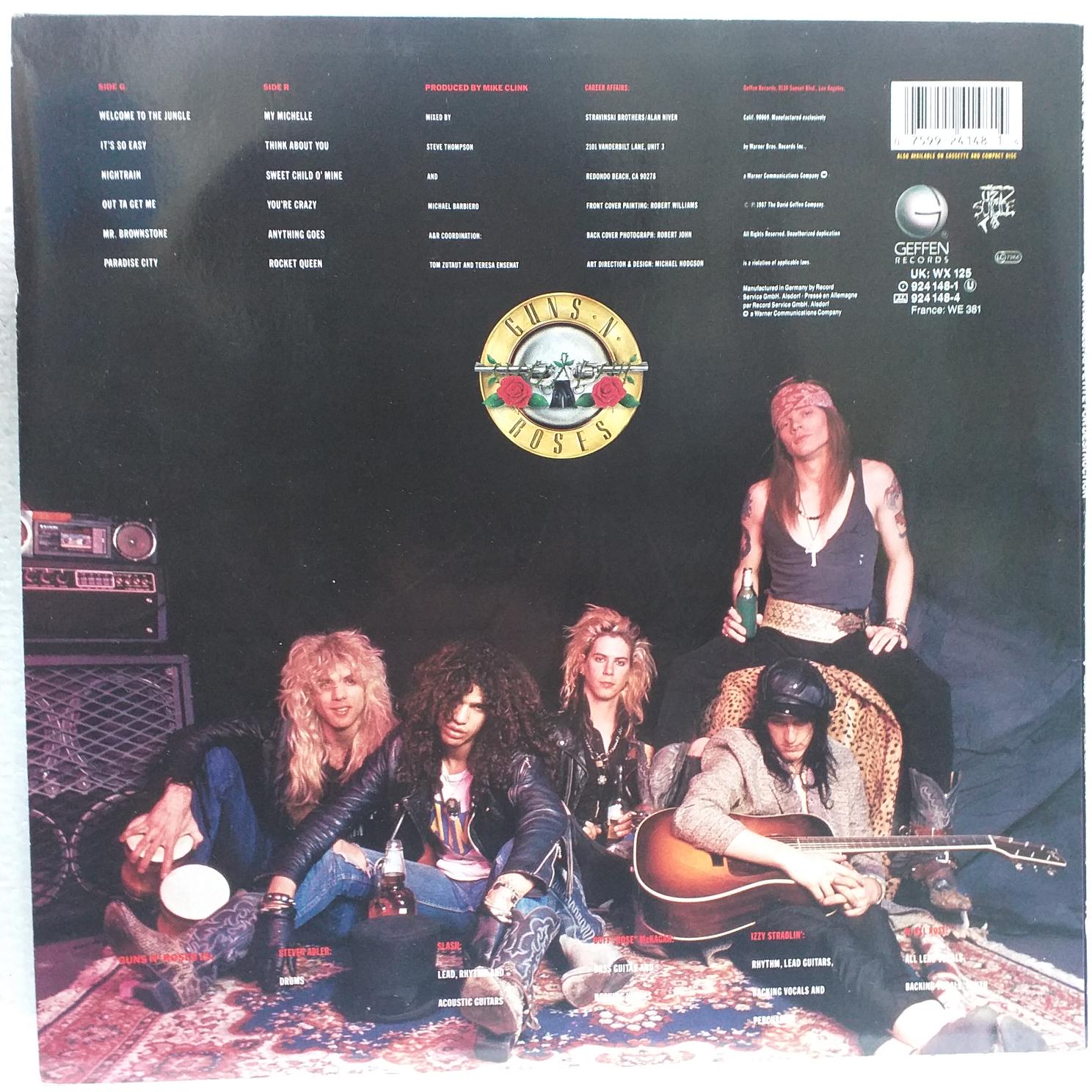 Guns N' Roses – Appetite For Destruction Disc VINIL LP VG VG+ - imagine 2