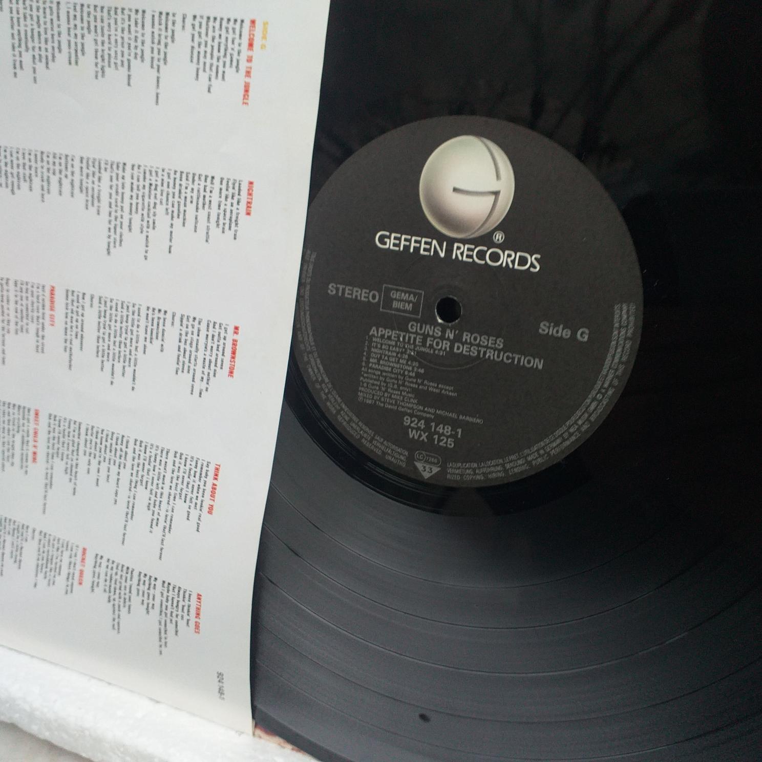 Guns N' Roses – Appetite For Destruction Disc VINIL LP VG VG+ - imagine 3