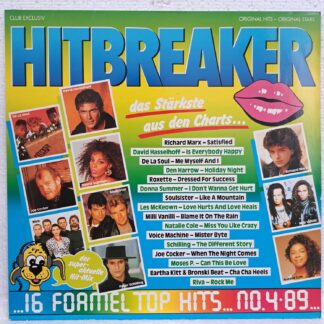 Roxette, Donna Summer,   - Hitbreaker 4 '89 - 16 Formel Top Hits  Disc VINIL VG VG+ David Hasselhoff, Riva, Richard Marx, Joe Cocker...