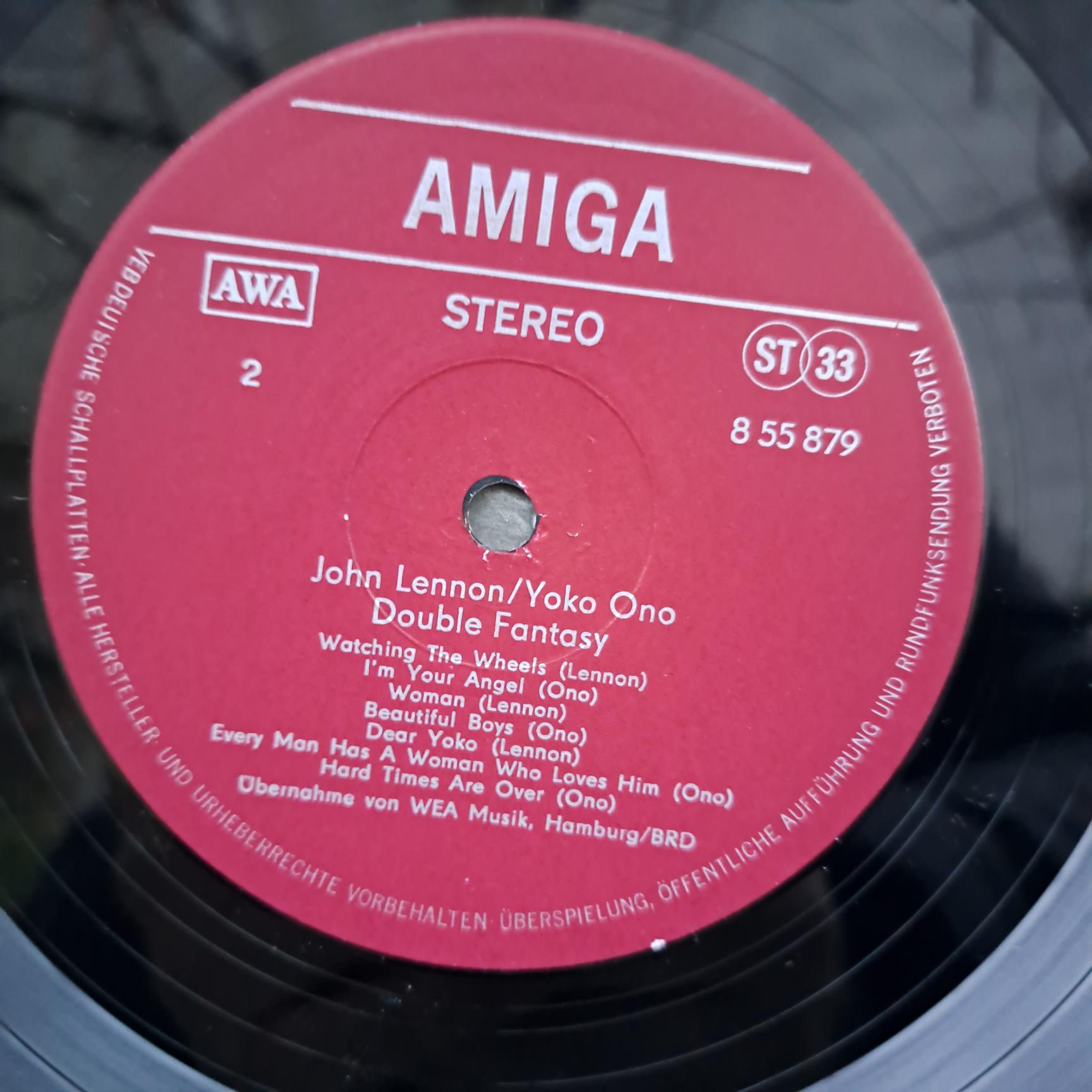 John Lennon & Yoko Ono – Double Fantasy Disc VINIL LP VG VG+ EDITIE VEST NU AMIGA - imagine 3