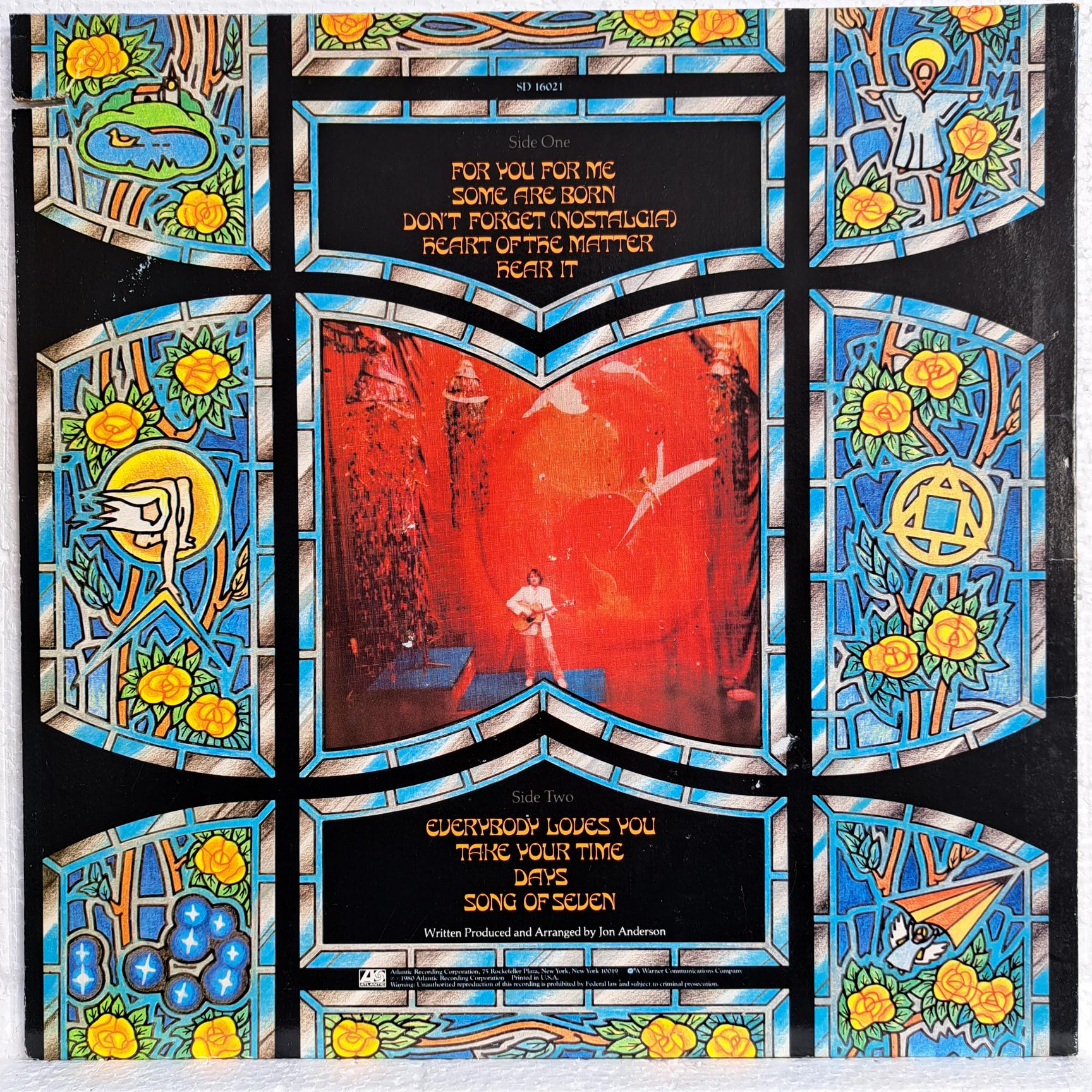 Jon Anderson – Song Of Seven Disc VINIL LP VG+ USA - imagine 2