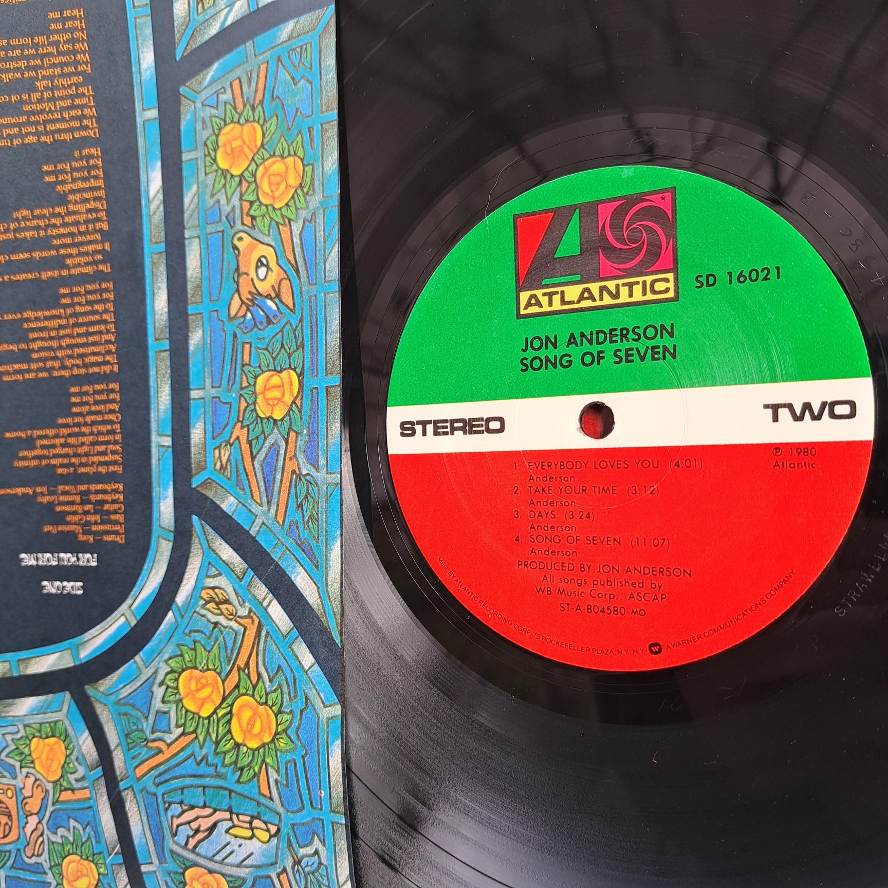 Jon Anderson – Song Of Seven Disc VINIL LP VG+ USA - imagine 3