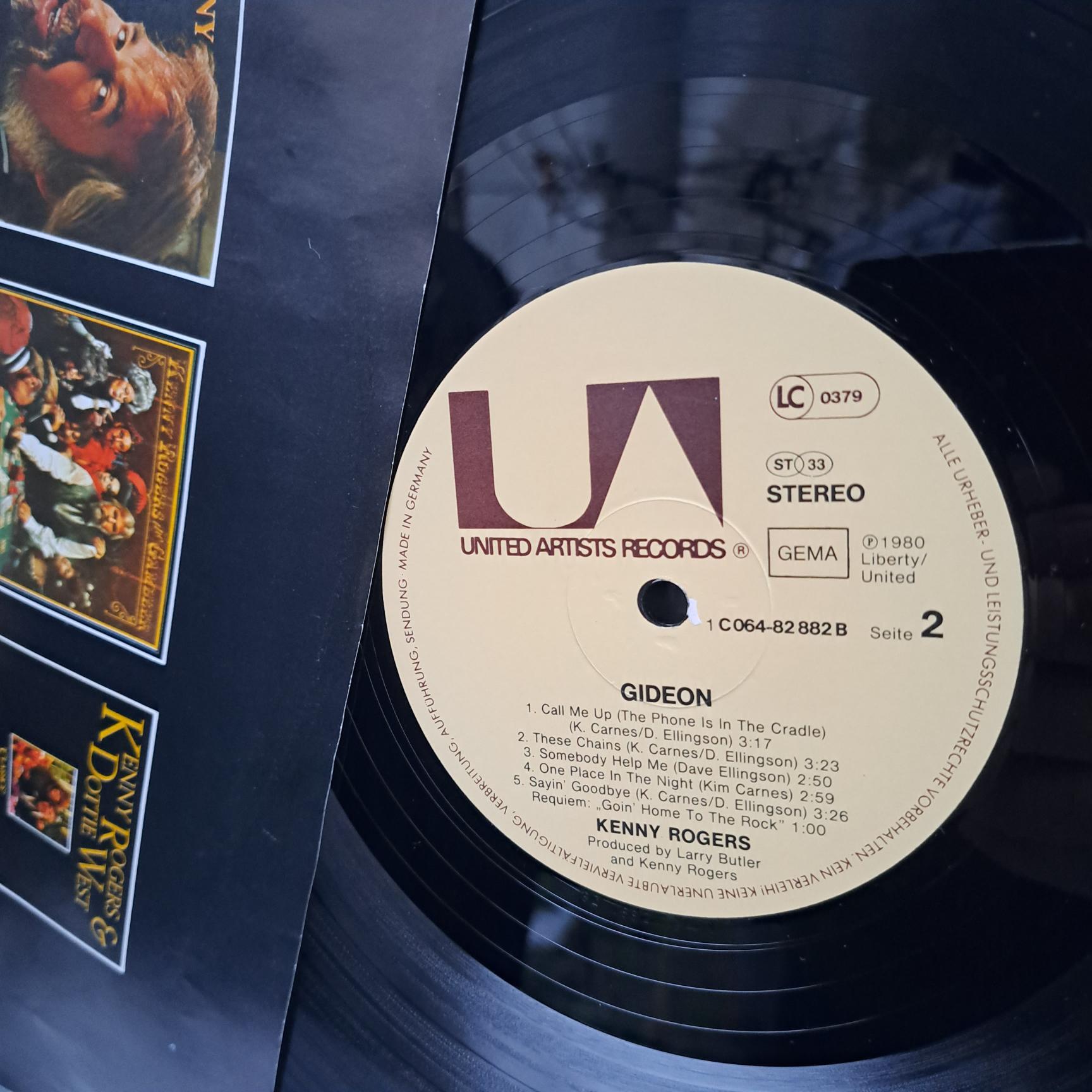 Kenny Rogers – Gideon Disc VINIL LP VG+ - imagine 3