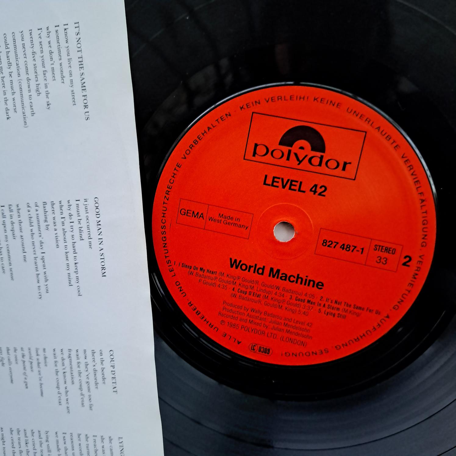 Level 42 – World Machine Disc VINIL LP VG - imagine 3