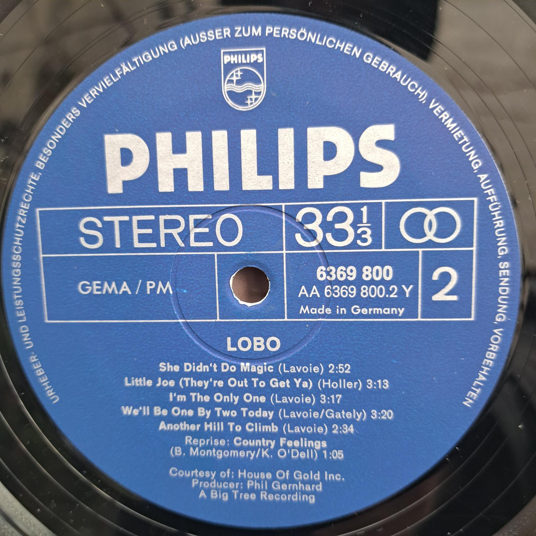 Lobo – Lobo Disc VINIL LP VG+ - imagine 2