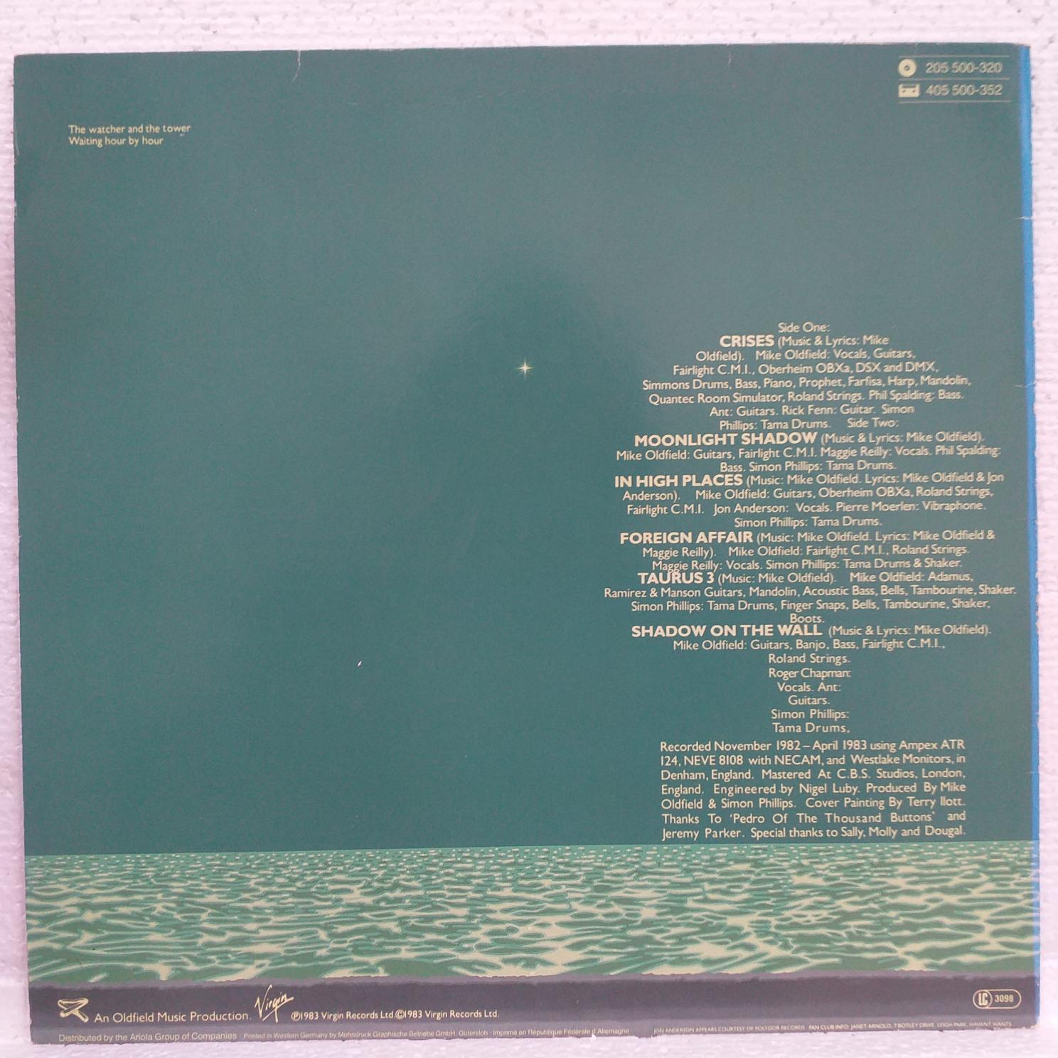 Mike Oldfield – Crises Disc VINIL LP VG+ - imagine 2
