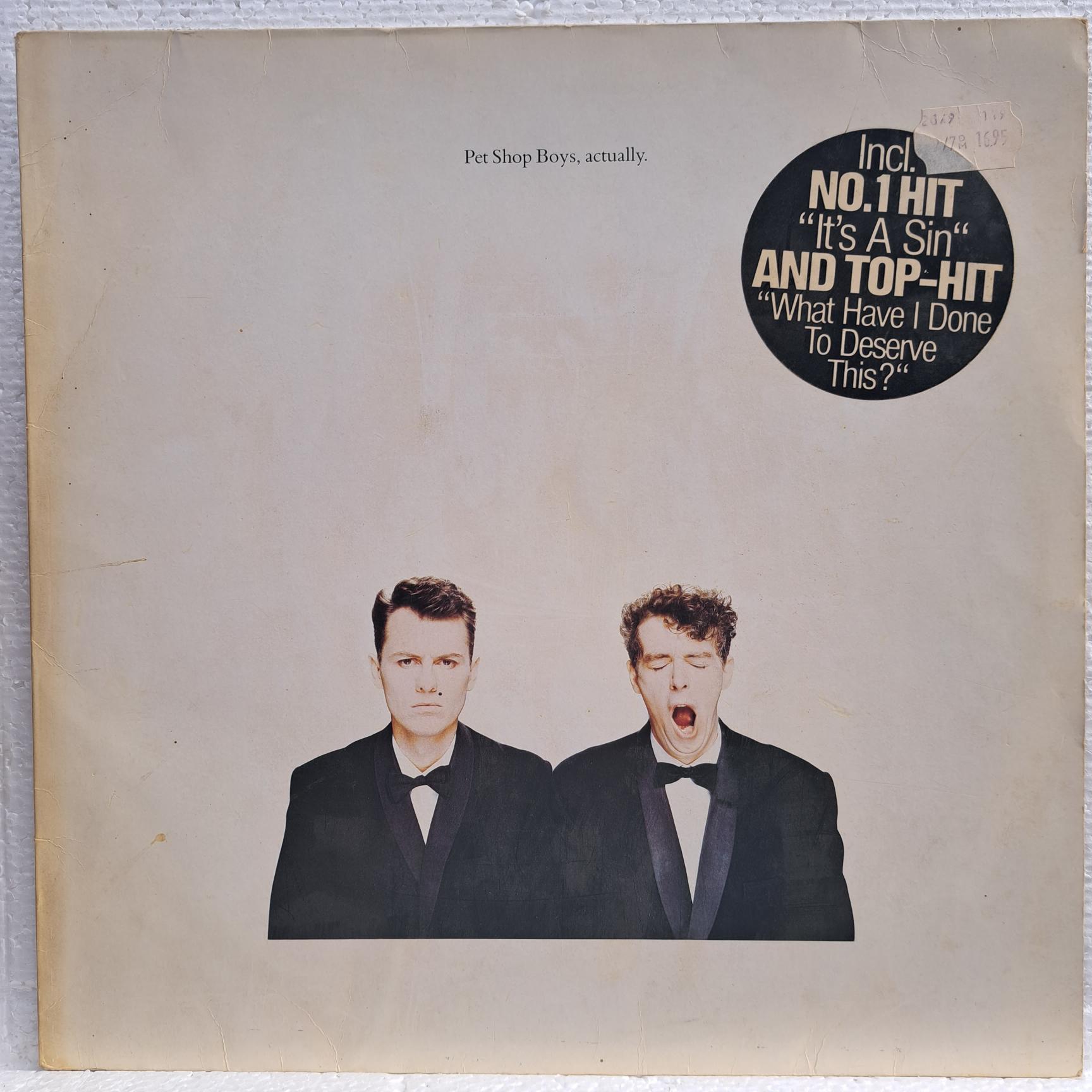 Pet Shop Boys – Actually Disc VINIL LP VG+ (REPOSTAT) COPERTA FARA abtibild