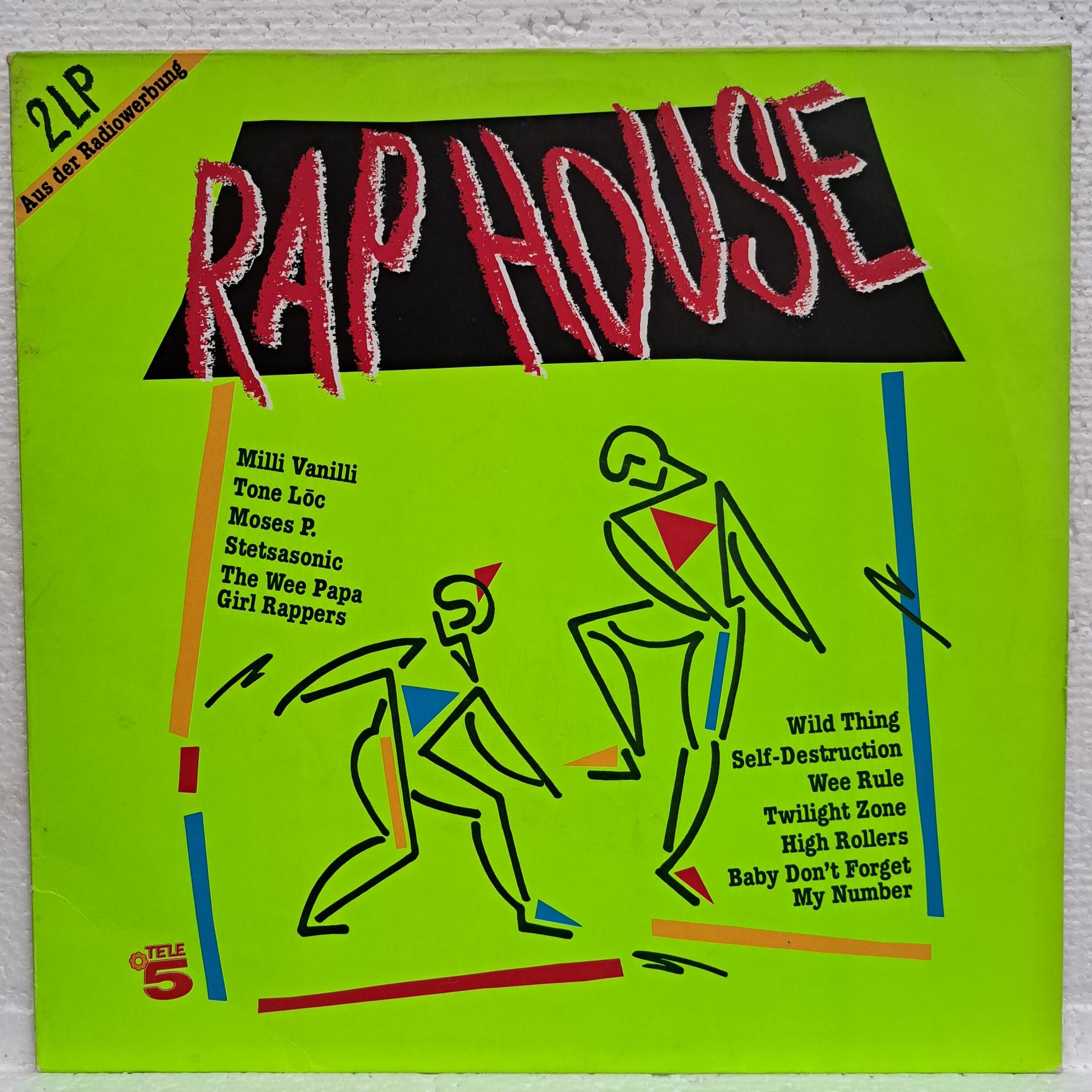 Rap House Disc VINIL LP VG+ Ice T , Salt 'N' Pepa, Tone Loc, Milli Vanilli, Monie Love, Stetsasonic, Stereo MC's, Wee Papa Girl Rappers,