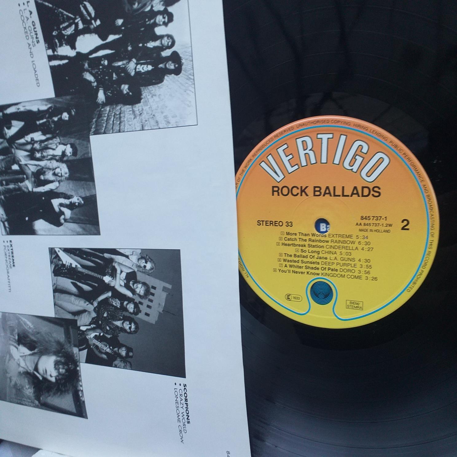Scorpions, Jon Bon Jovi, Deep Purple, Nazareth, Rock Ballads, Cinderella Disc VINIL LP VG VG+ Doro, Rainbow, Extreme, Magnum, L A Guns - imagine 2