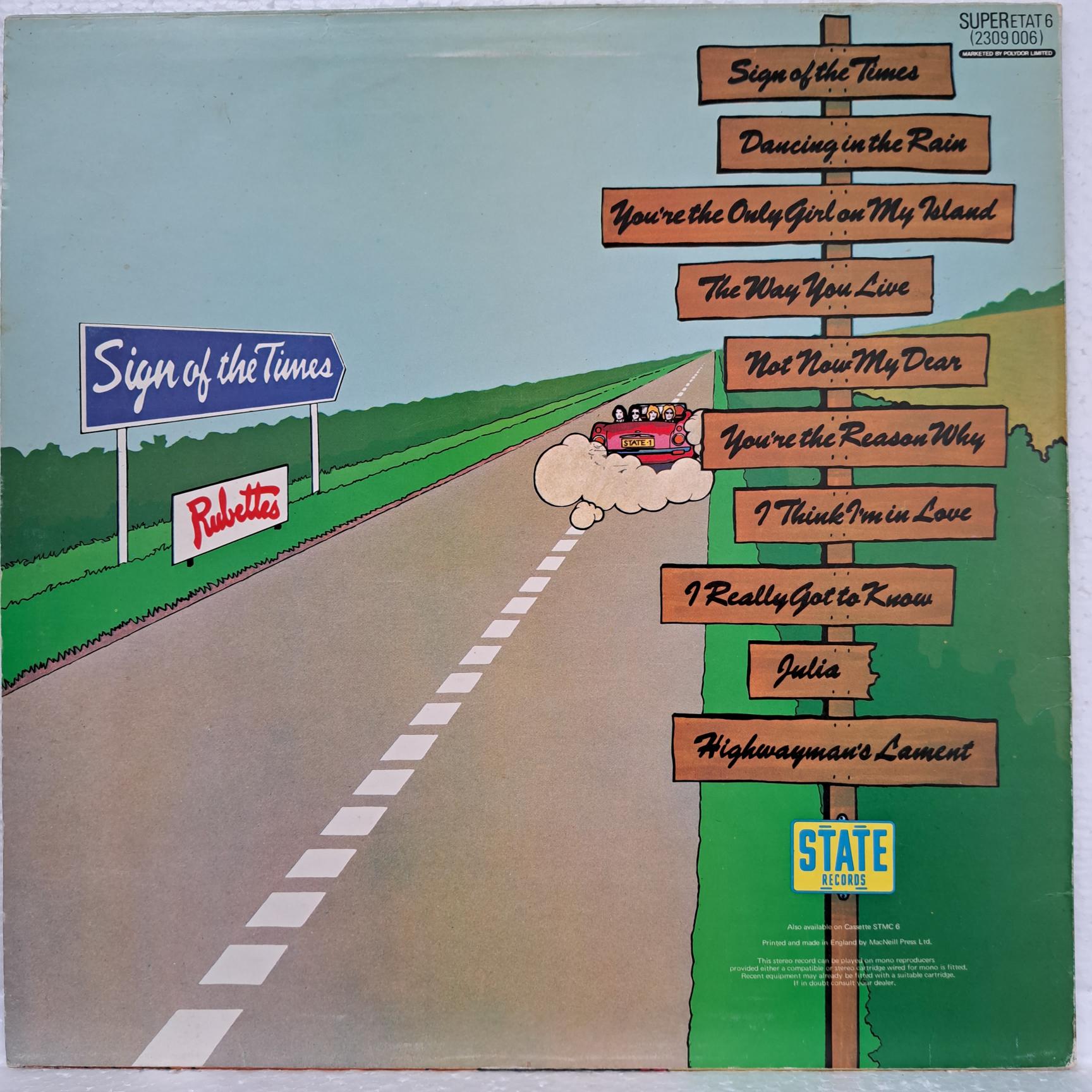 Rubettes – Sign Of The Times Disc VINIL LP VG VG+ - imagine 2