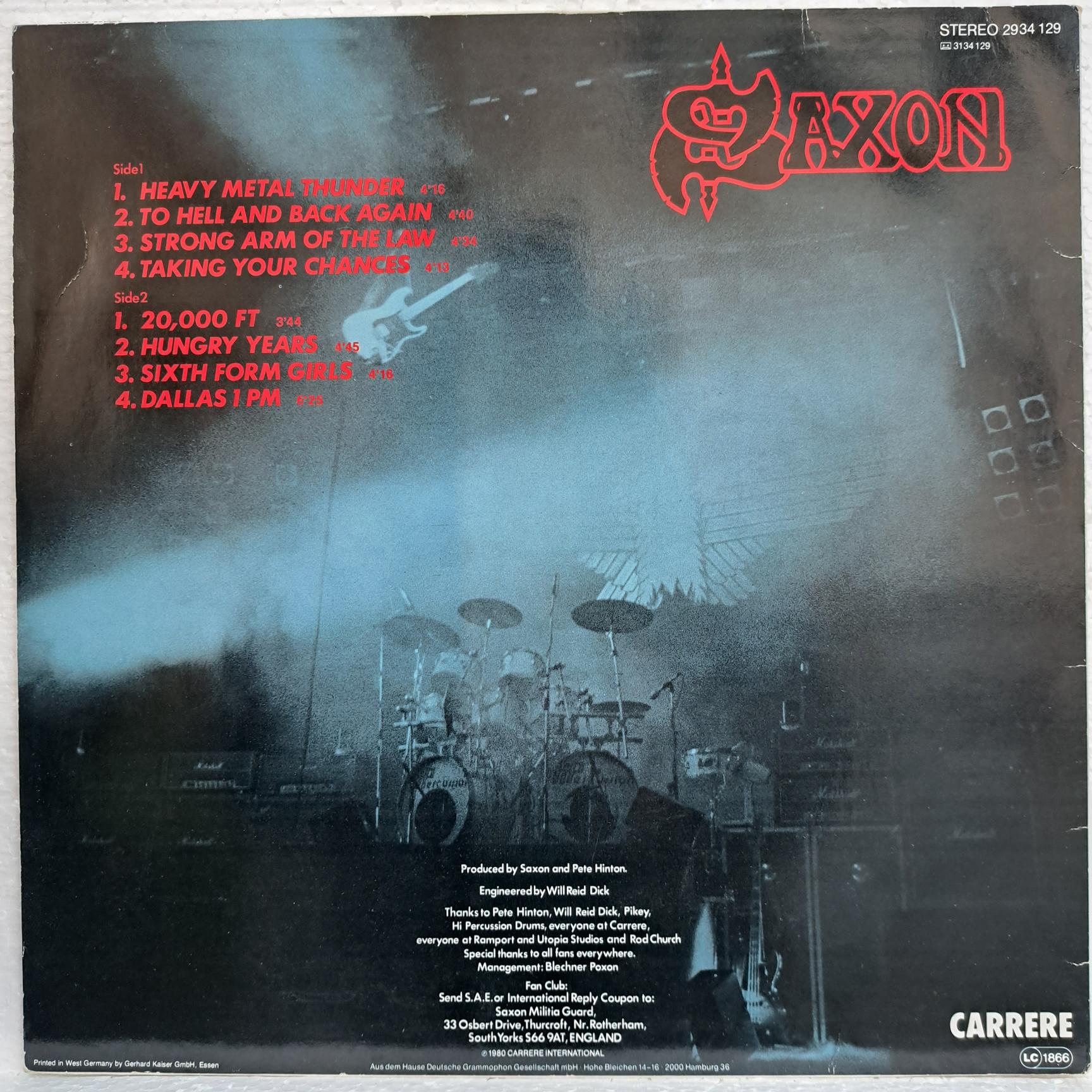 Saxon – Strong Arm Of The Law Disc VINIL LP VG VG+ - imagine 2