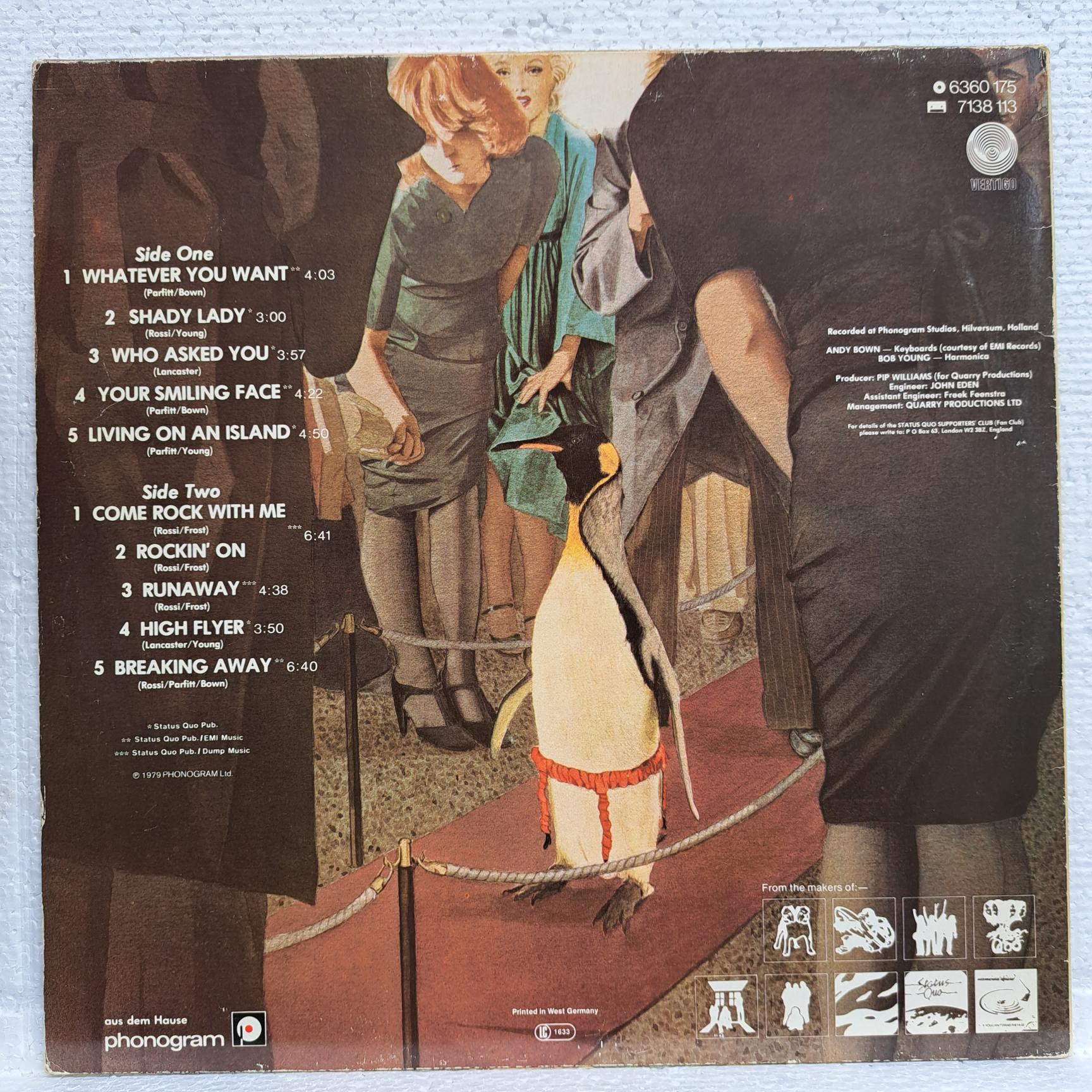 Status Quo – Whatever You Want Disc VINIL VG+ - imagine 2