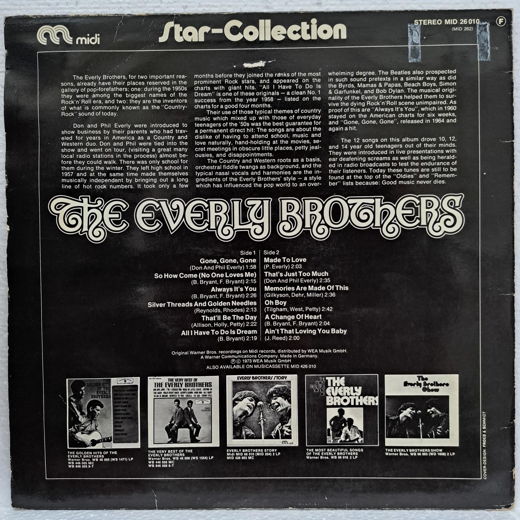 The Everly Brothers – Star-Collection Disc VINIL LP VG VG+ - imagine 2