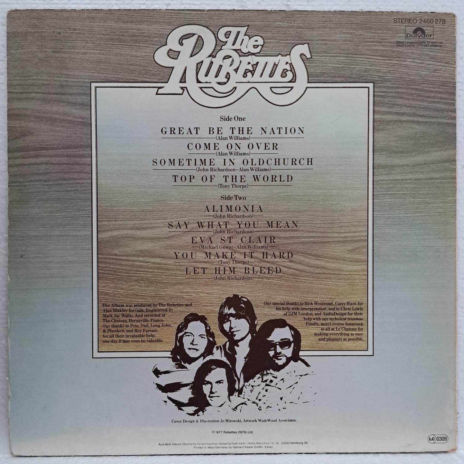 The Rubettes – Sometime In Oldchurch Disc VINIL LP VG+ - imagine 2