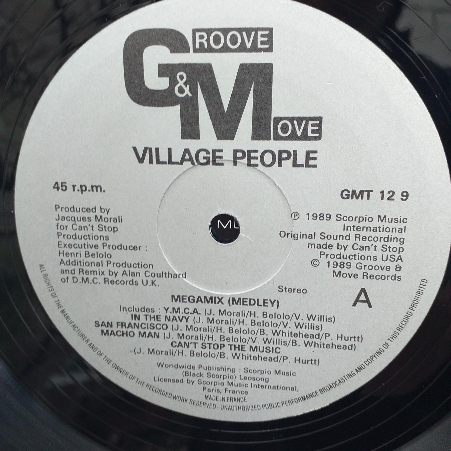 Village People – Megamix (Medley) / Y.M.C.A. Disc VINIL maxi VG+ - imagine 3
