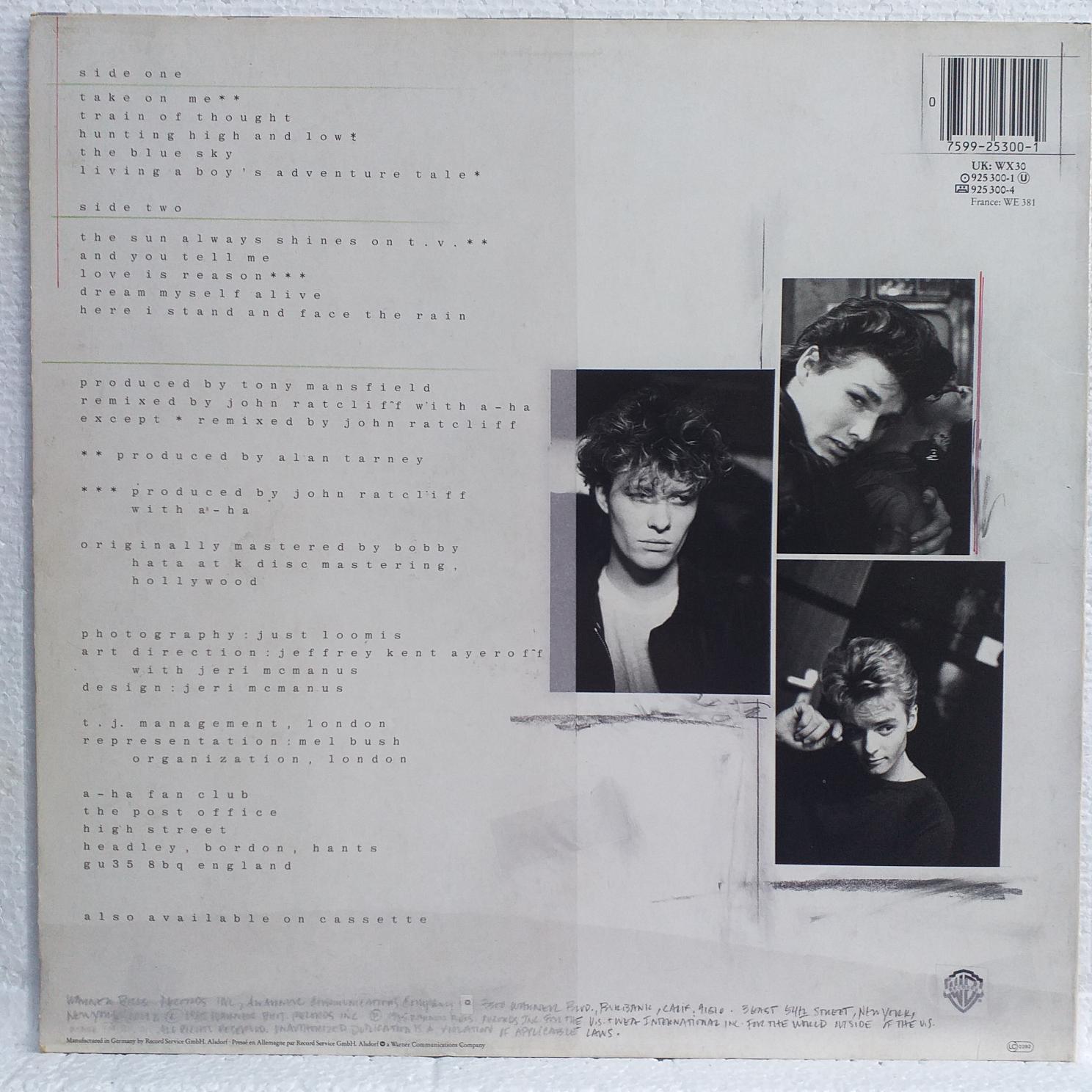 a-ha – Hunting High And Low Disc VINIL LP VG+ - imagine 2
