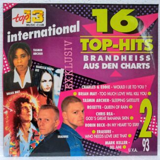 16 Top-Hits International 2/93   Disc VINIL LP VG VG+  Inner Circle, Bob Marley & The Wailers, Shakespear's Sister, Erasure, Bjorn Again, Roxette, Sandra, Chris Rea, Brian May ...  (REPOSTAT)