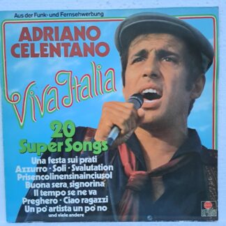 Adriano Celentano – Viva Italia (20 Super Songs)    Disc VINIL LP VG VG+