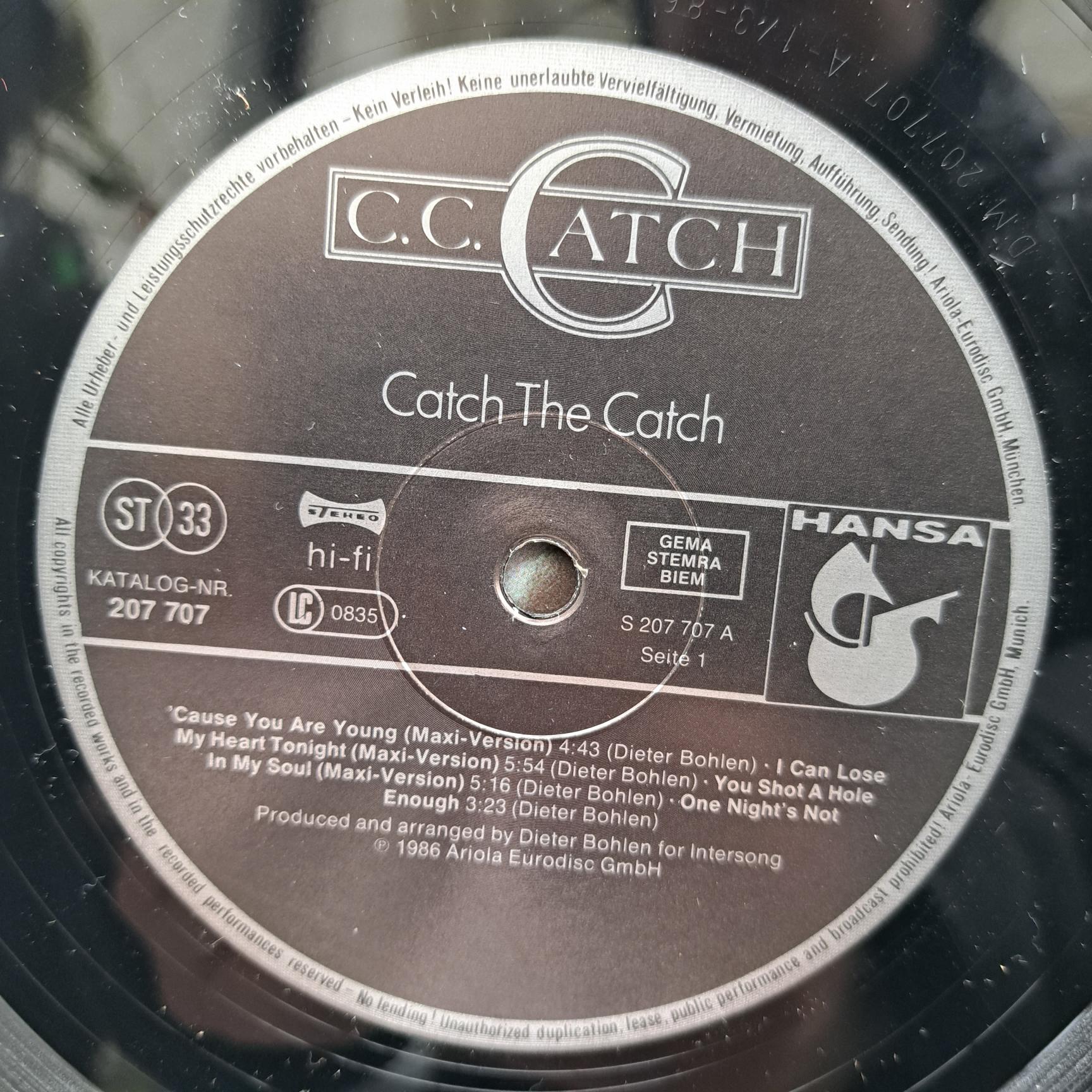 C.C. Catch – Catch The Catch Disc VINIL LP VG VG+ - imagine 2