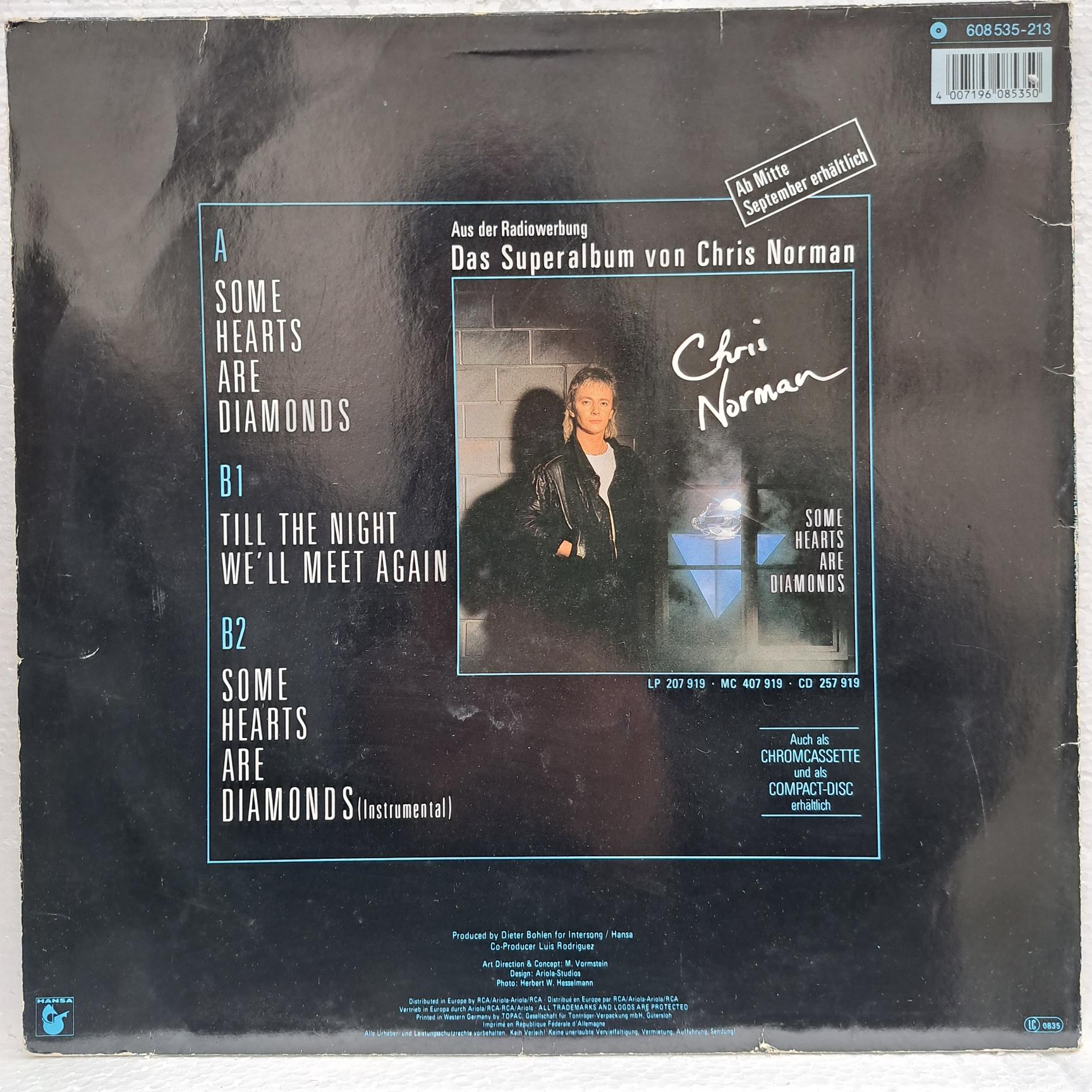 Chris Norman – Some Hearts Are Diamonds Disc VINIL MAXI VG VG+ - imagine 2