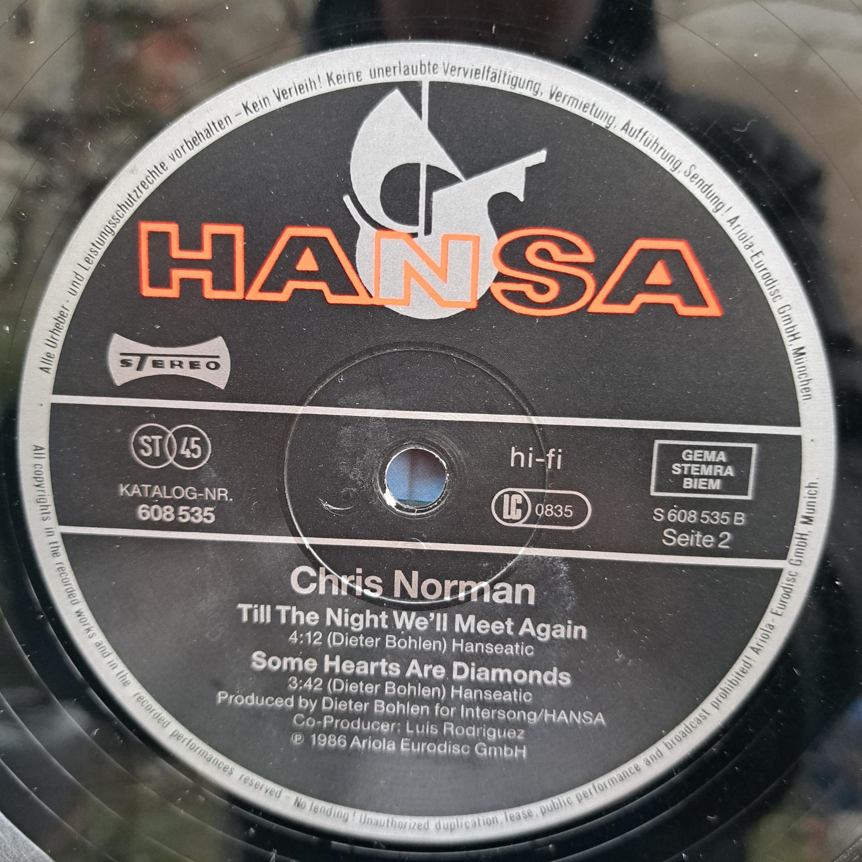 Chris Norman – Some Hearts Are Diamonds Disc VINIL MAXI VG VG+ - imagine 3
