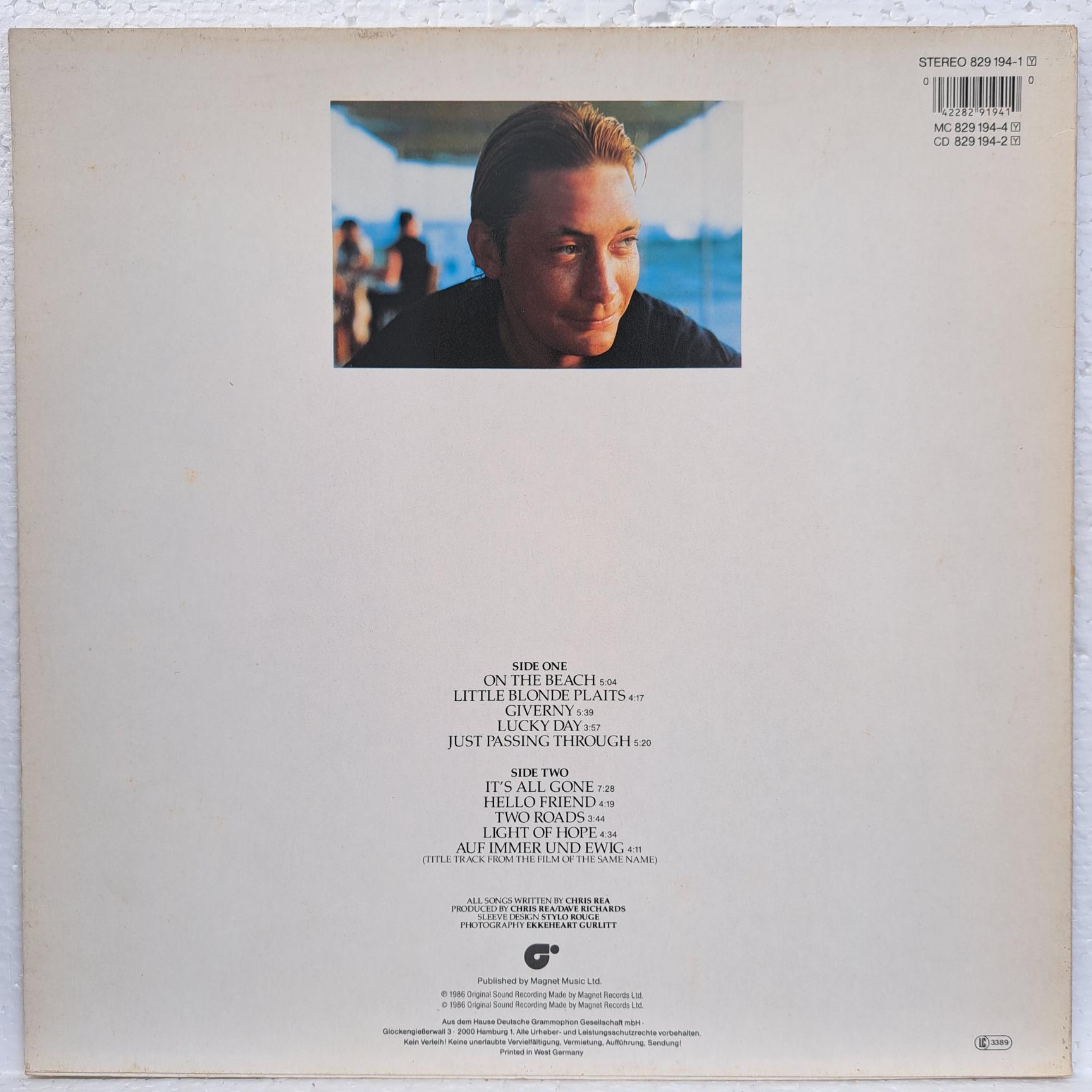 Chris Rea – On The Beach Disc VINIL LP VG+ - imagine 2