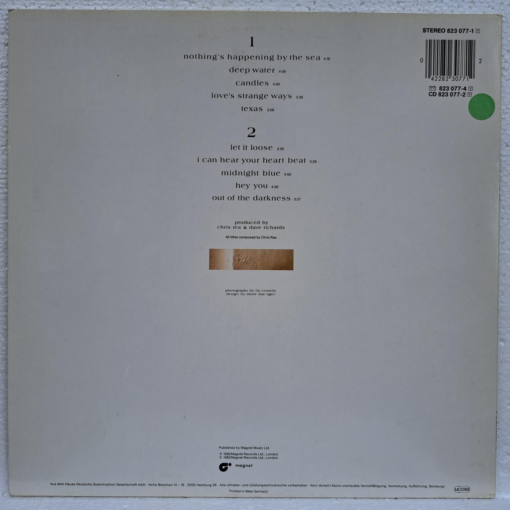 Chris Rea – Water Sign Disc VINIL LP VG VG+ - imagine 3