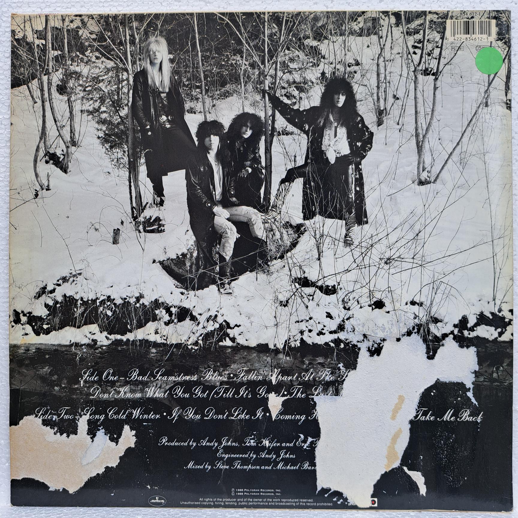 Cinderella – Long Cold Winter Disc VINIL LP VG VG+ vezi coperta ! - imagine 2