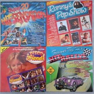 Compilatii - topul anilor 80 -  Disc VINIL  (DM7)  4LP  VG   VG+  ABBA,  Boney M, Baccara, Peter Gabriel, Status Quo, Slade Supermax , Donna Summer, Billy Idol, Mike Oldfield,Scotch,  Ricchi E Poveri, Modern Talking, Ultravox  ...
