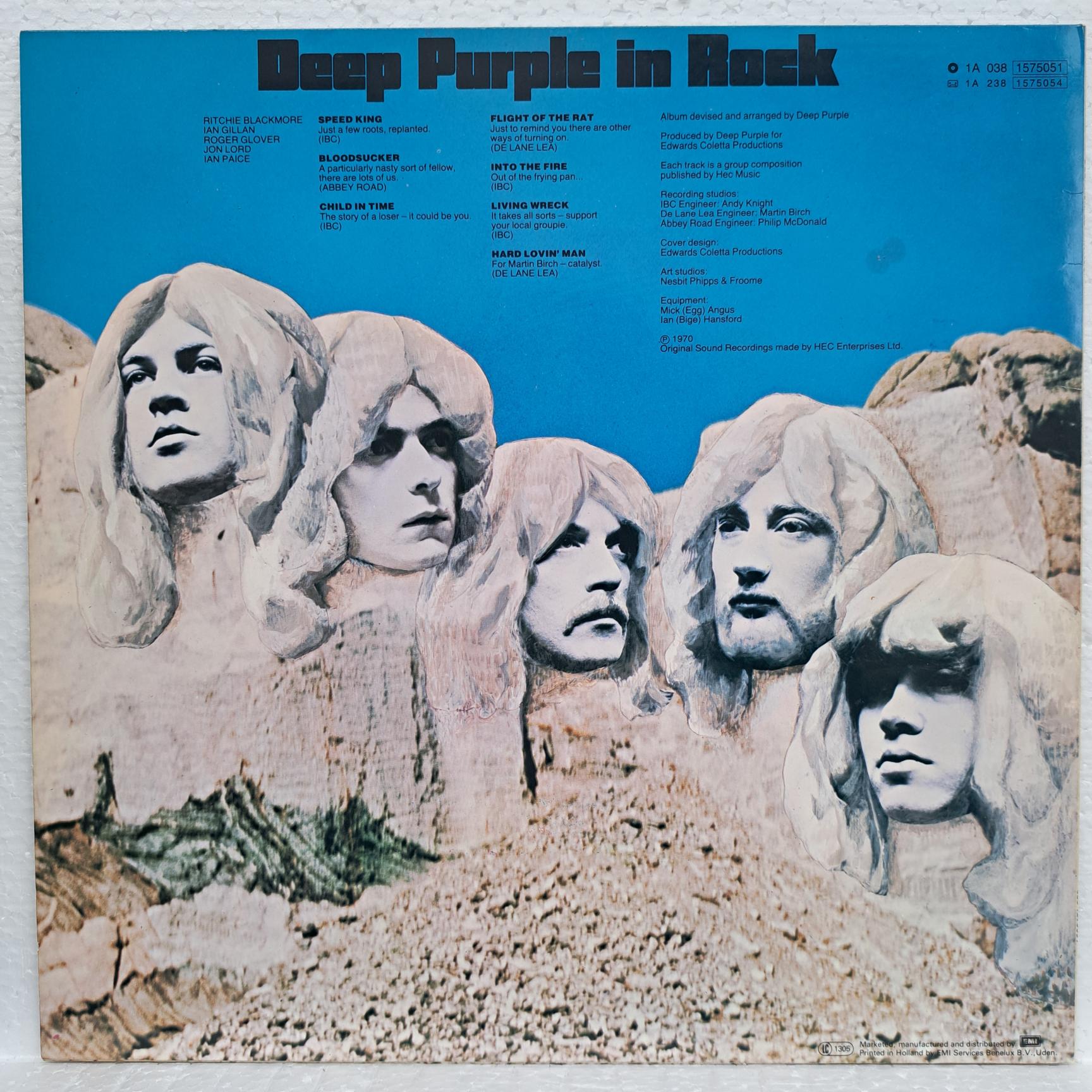 Deep Purple – Deep Purple In Rock Disc VINIL LP VG+ - imagine 2