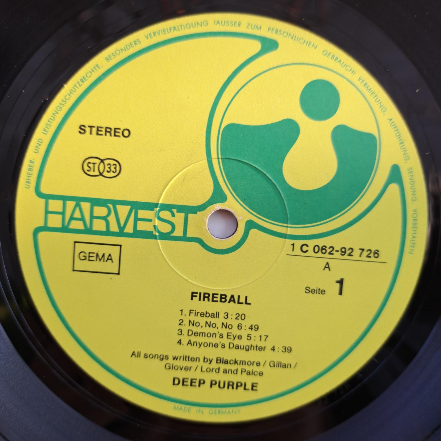 Deep Purple – Fireball Disc VINIL LP VG VG+ - imagine 2