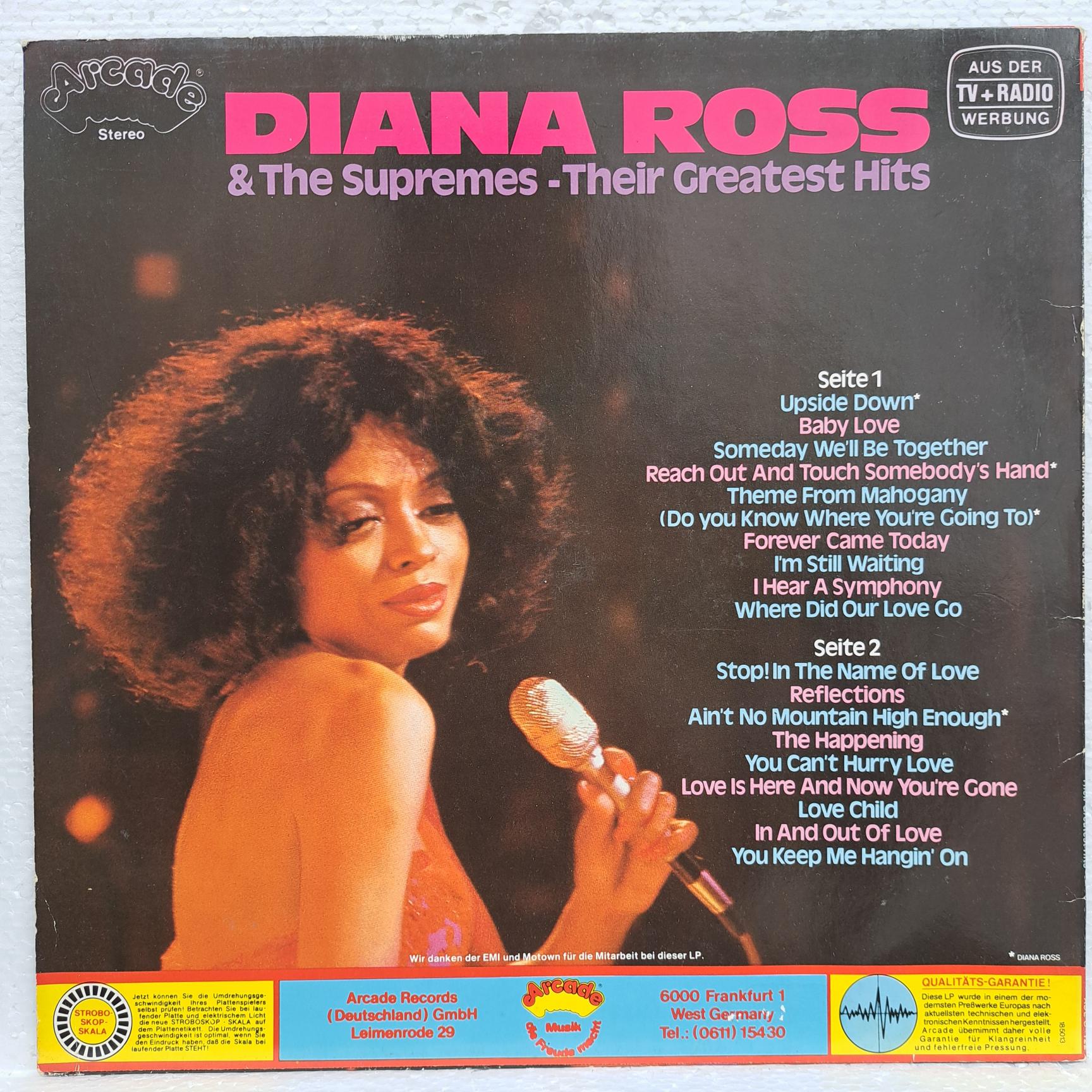Diana Ross & The Supremes – Their Greatest Hits Disc VINIL LP VG VG+ - imagine 2