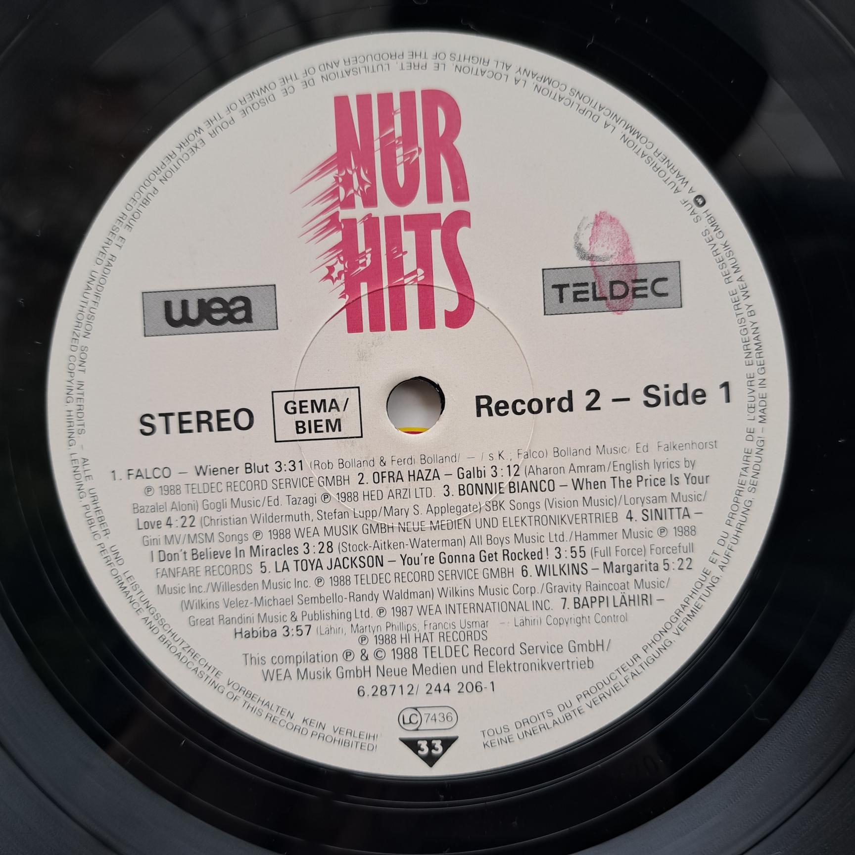Doar Hituri 1988 Disc VINIL 2LP VG+ Kylie Minogue, Ofra Haza, Billy Ocean, a-ha, France Gall, Mandy, Kim Wilde, Falco, Chris Rea, Jason Donovan, Sinitta ... - imagine 2