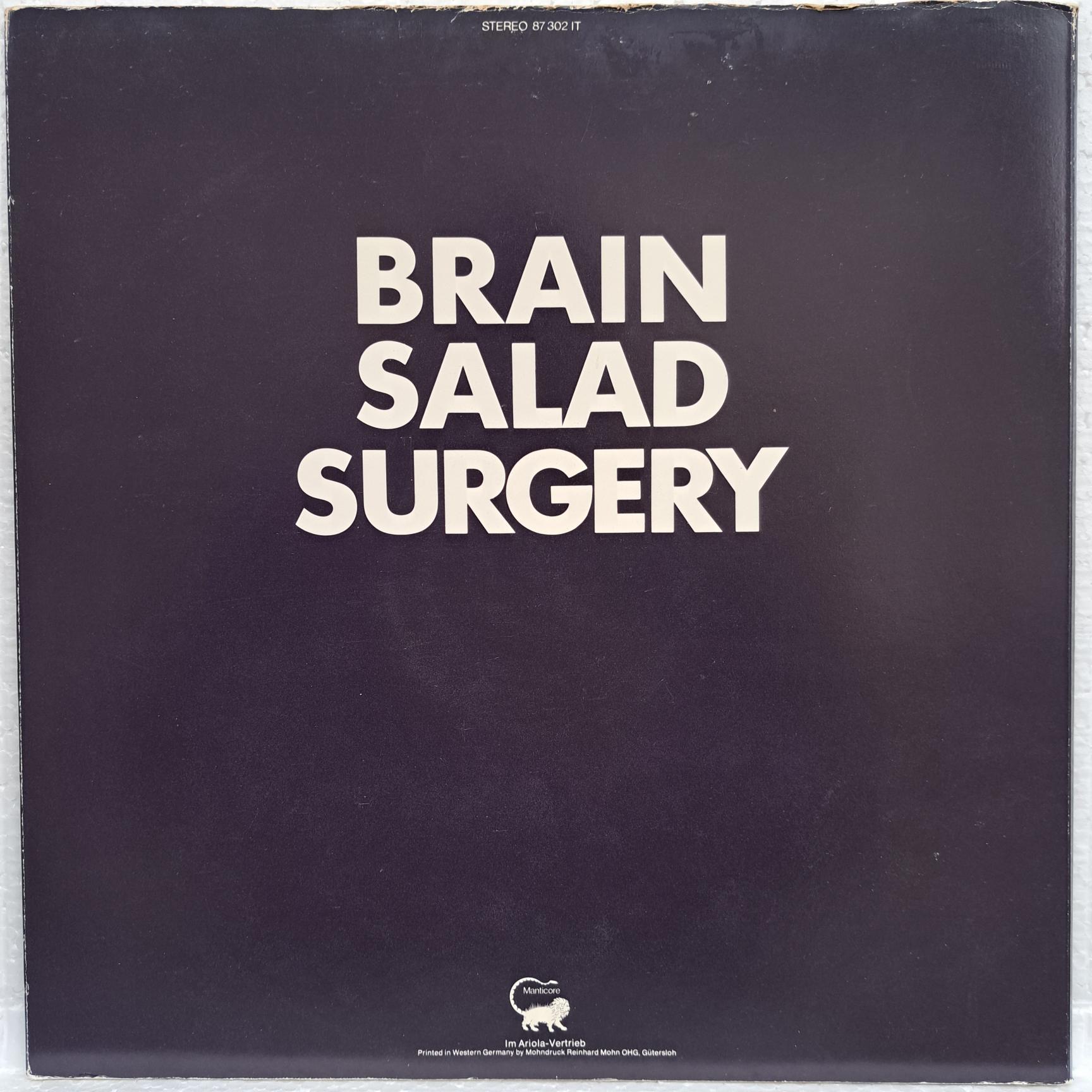 Emerson, Lake & Palmer – Brain Salad Surgery Disc VINIL LP VG+ - imagine 2