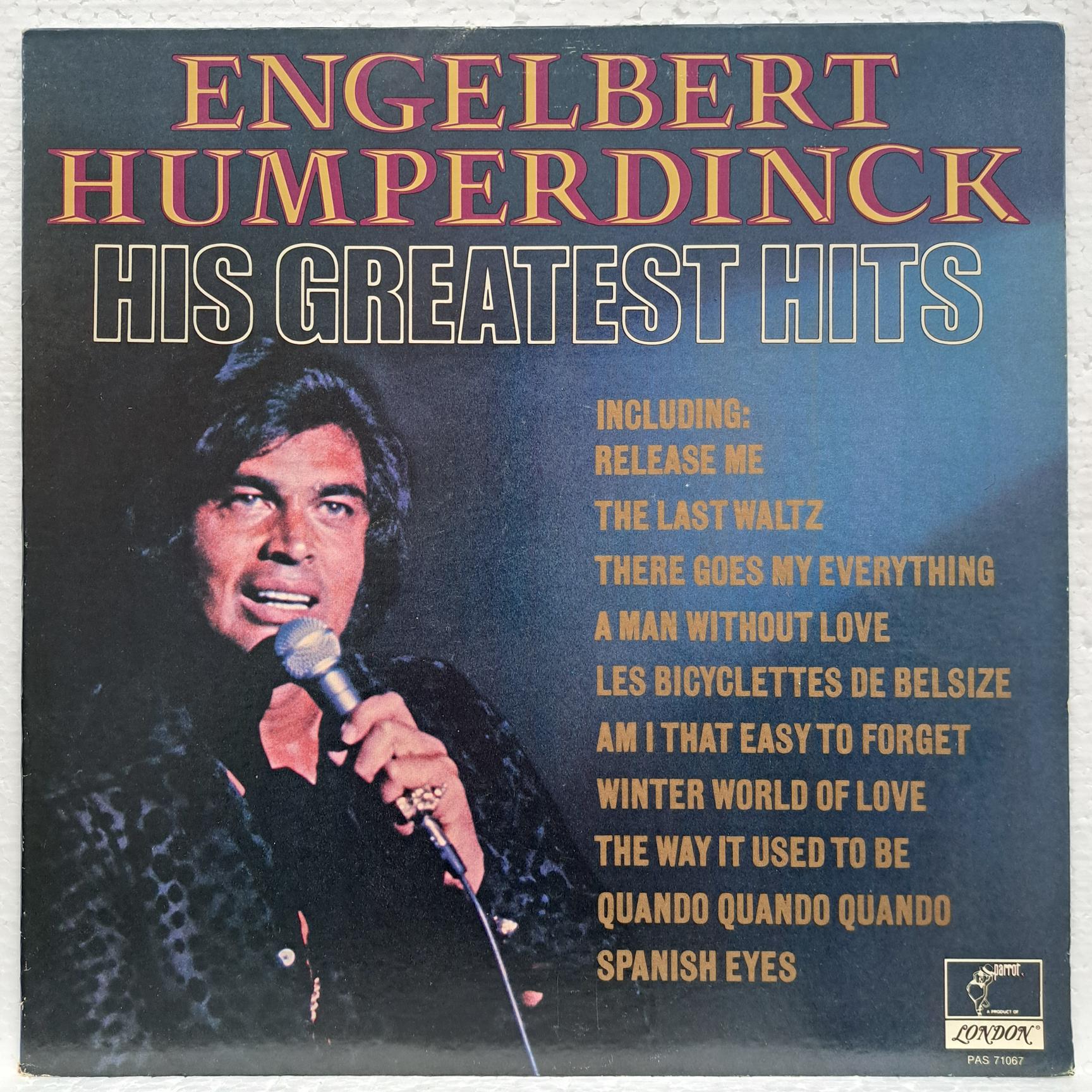 Engelbert Humperdinck – His Greatest Hits Disc VINIL LP VG VG+ USA