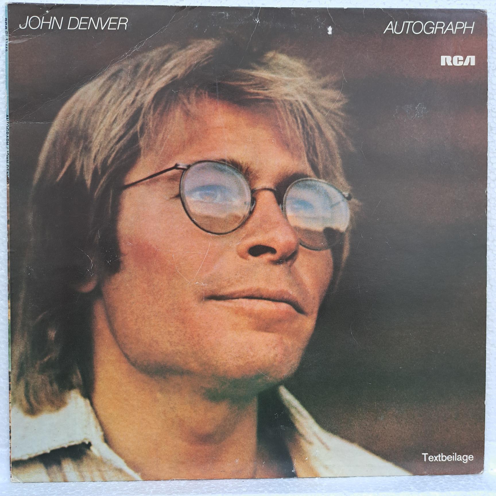 John Denver – Autograph Disc VINIL LP VG VG+