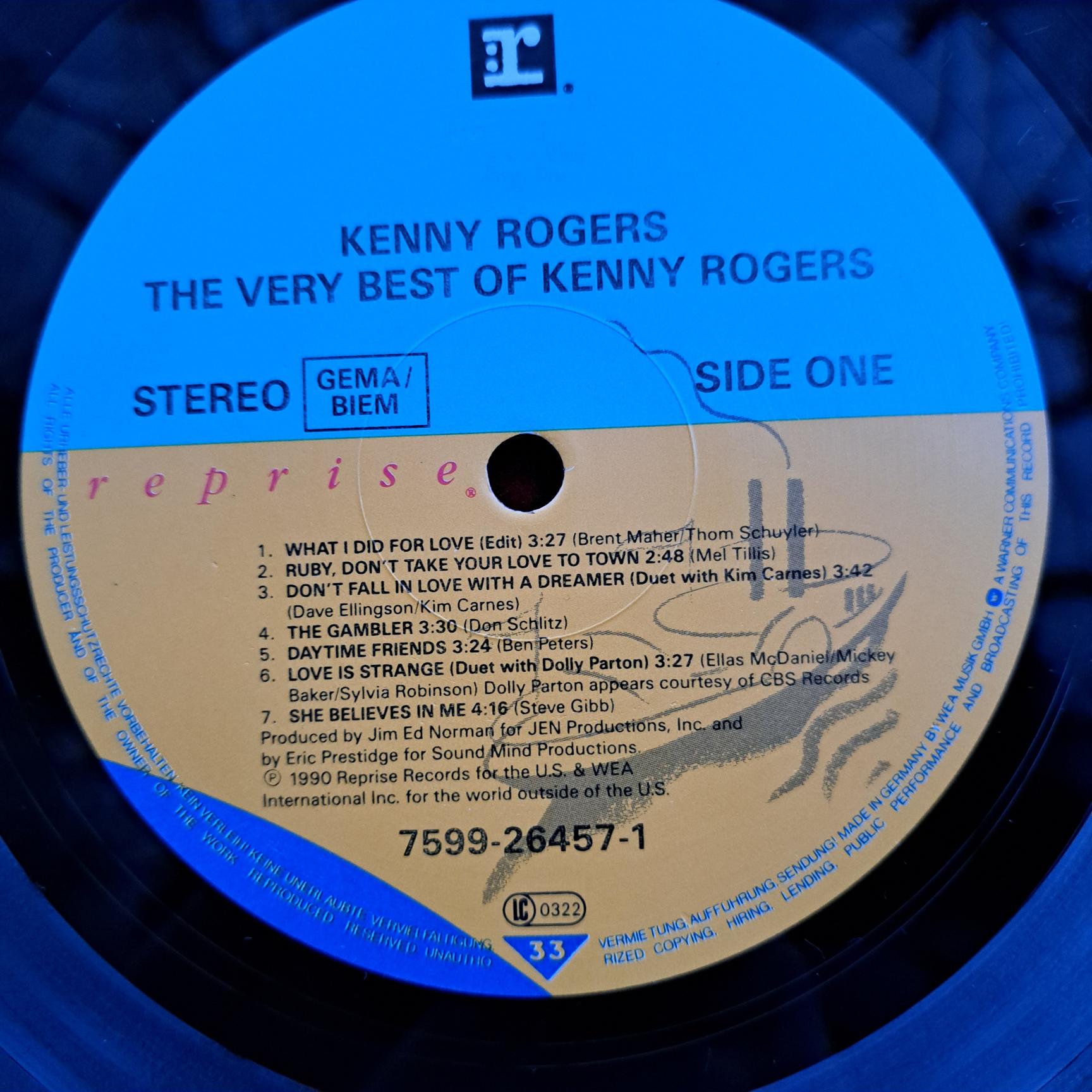 Kenny Rogers – The Very Best Of Kenny Rogers Disc VINIL LP VG+ (R) - imagine 3