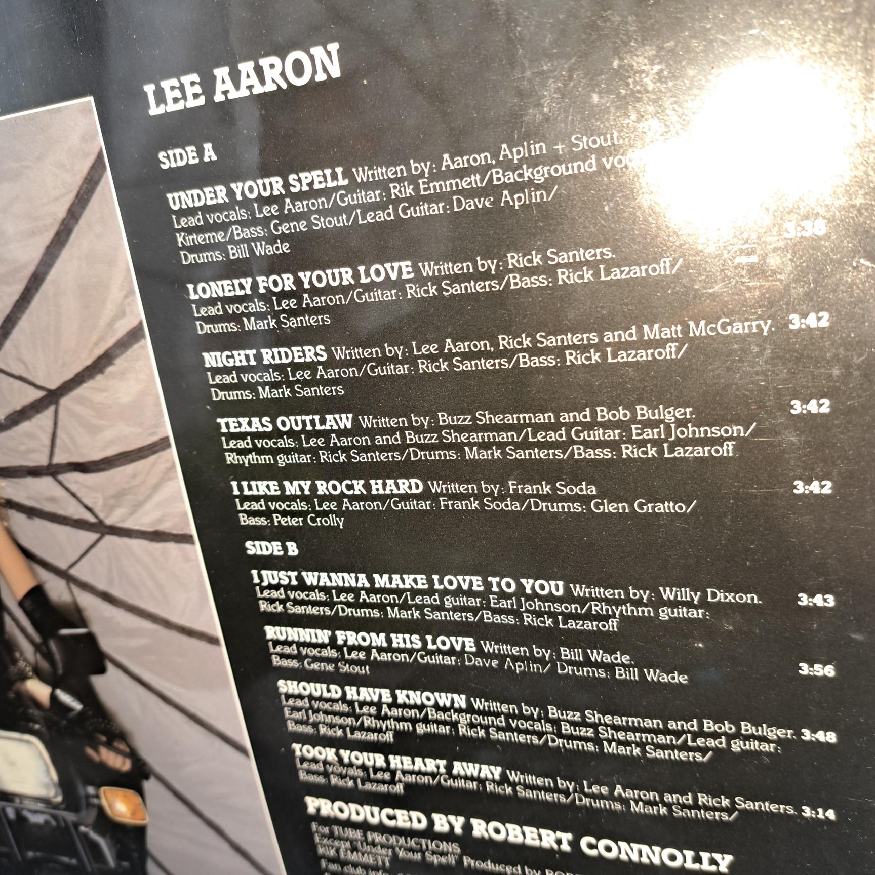 Lee Aaron – Lee Aaron Disc VINIL LP VG+ - imagine 3