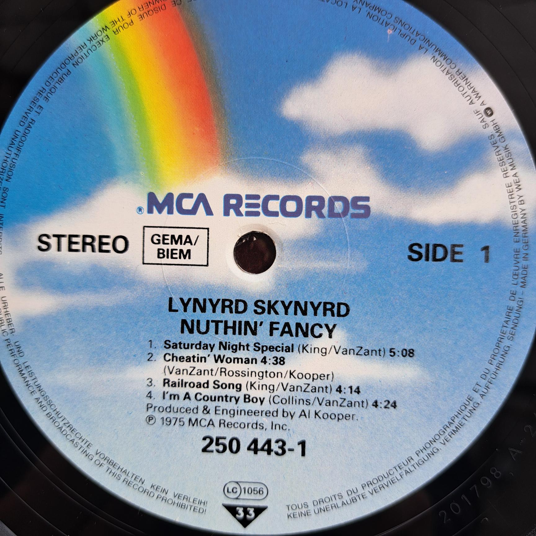 Lynyrd Skynyrd – Nuthin' Fancy Disc VINIL LP VG+ - imagine 3