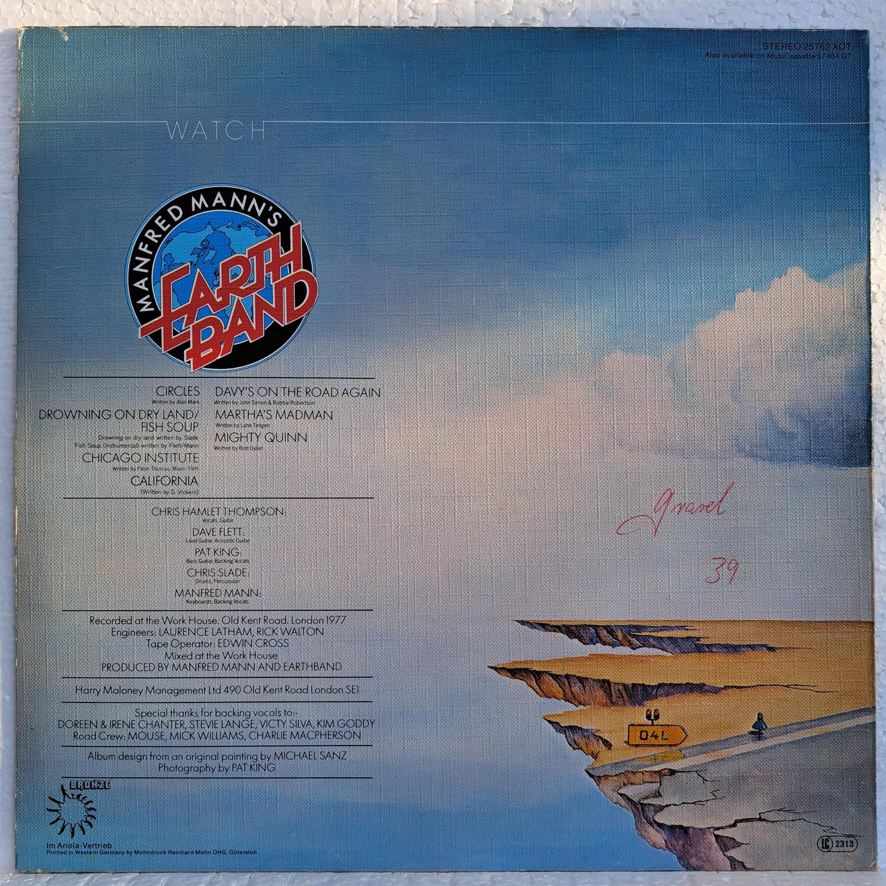 Manfred Mann’s Earth Band – Watch Disc VINIL LP VG+ (R) - imagine 2