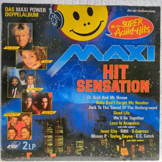 Maxi Hit Sensation - Das Maxi Power Doppelalbum    Disc VINIL 2LP VG VG+  David Hasselhoff, Inner City, Four Tops, S'Express, Milli Vanilli, Sandra, Blue System, Bad Boys Blue, C C Catch,
