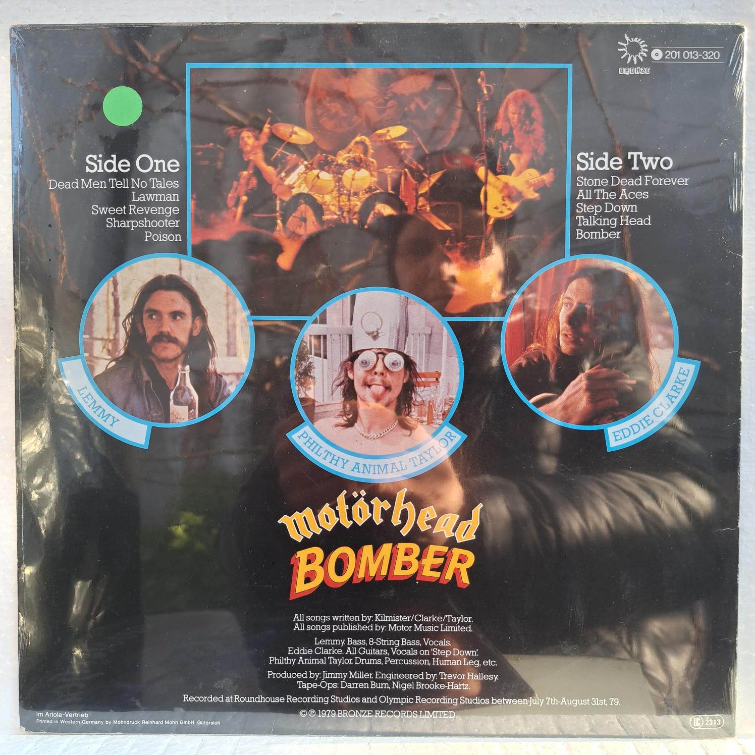 Motörhead – Bomber Disc VINIL LP VG VG+ Înainte de achiziție, vă rugăm să ne scrieți. Discul este postat pe site, însă nu a fost încă găsit fizic. - imagine 2